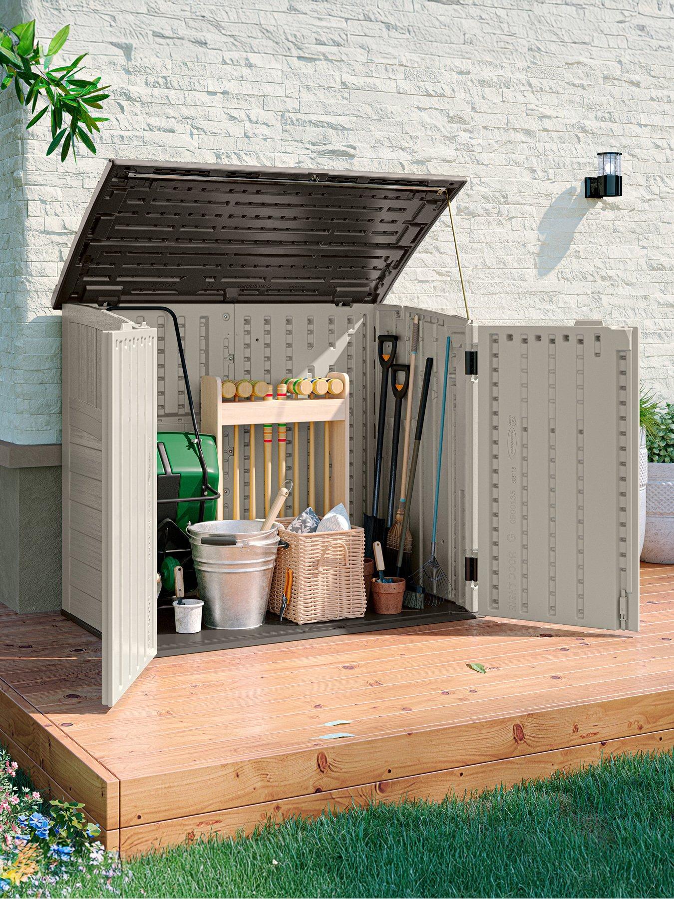 Image 1 of 6 of Suncast Stow-Away Store - Vanilla