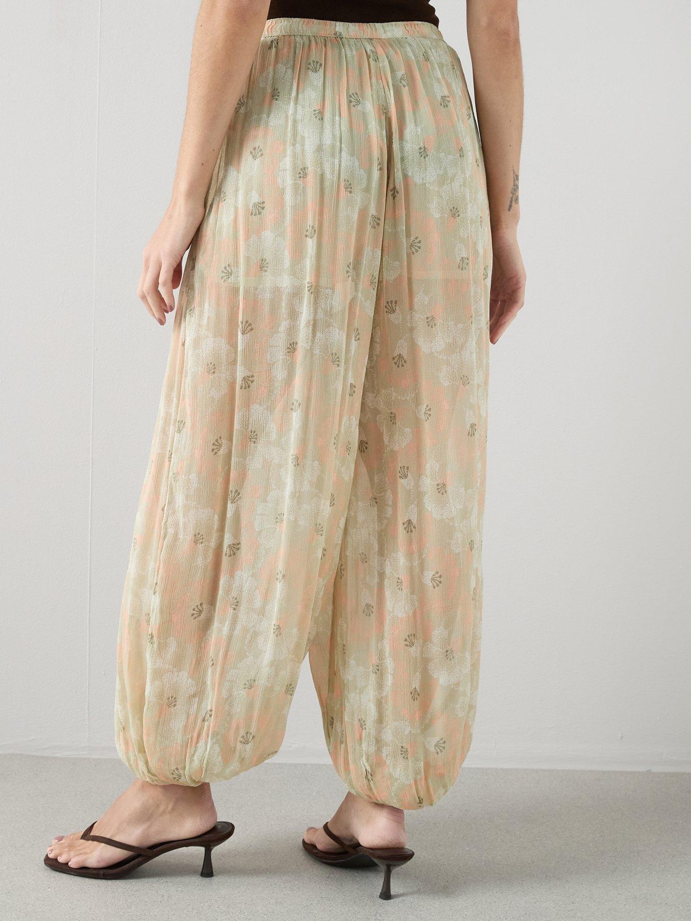 Image 2 of 6 of The Very Collection Harem Trouser - Floral Print