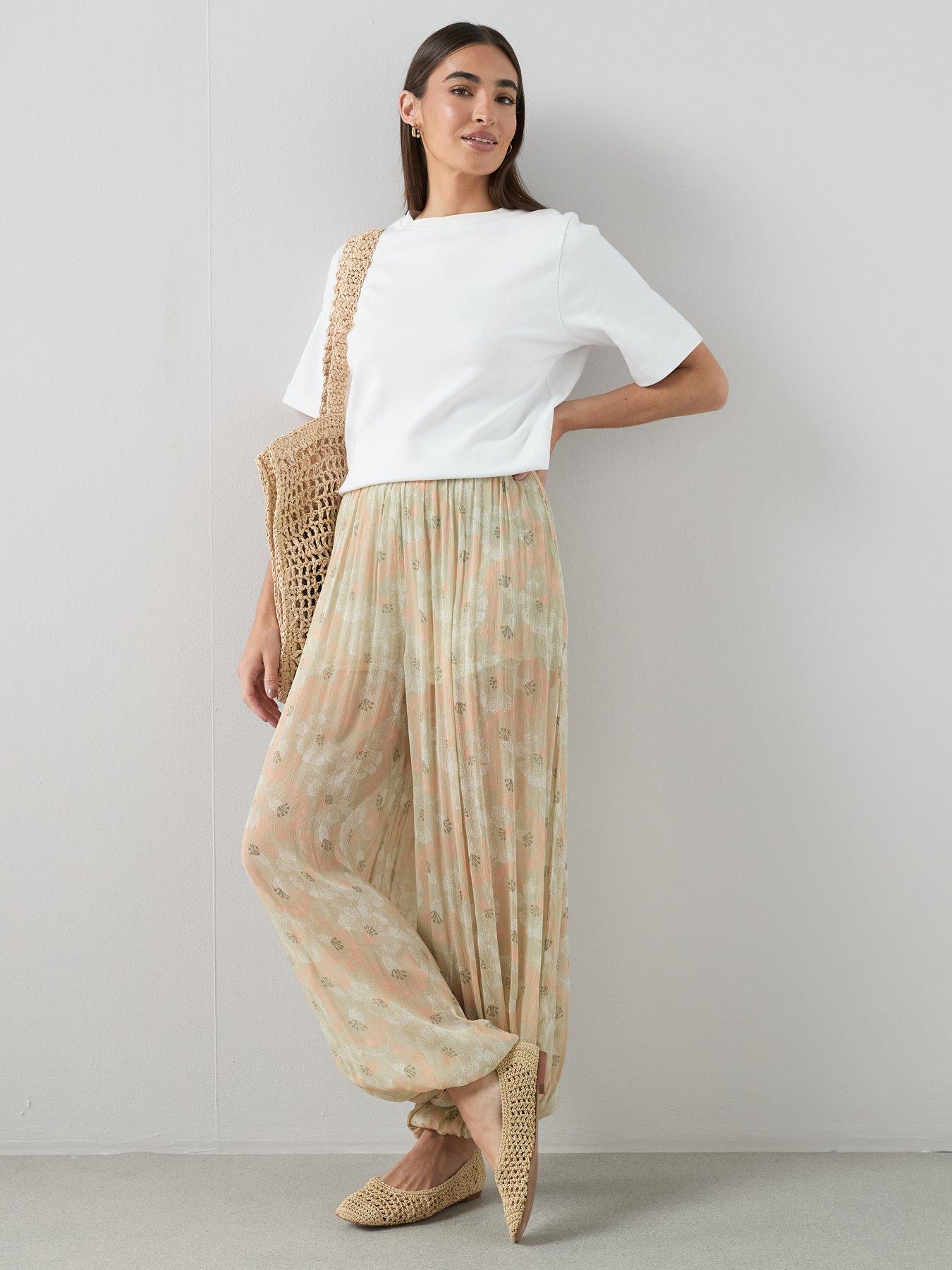 Image 3 of 6 of The Very Collection Harem Trouser - Floral Print