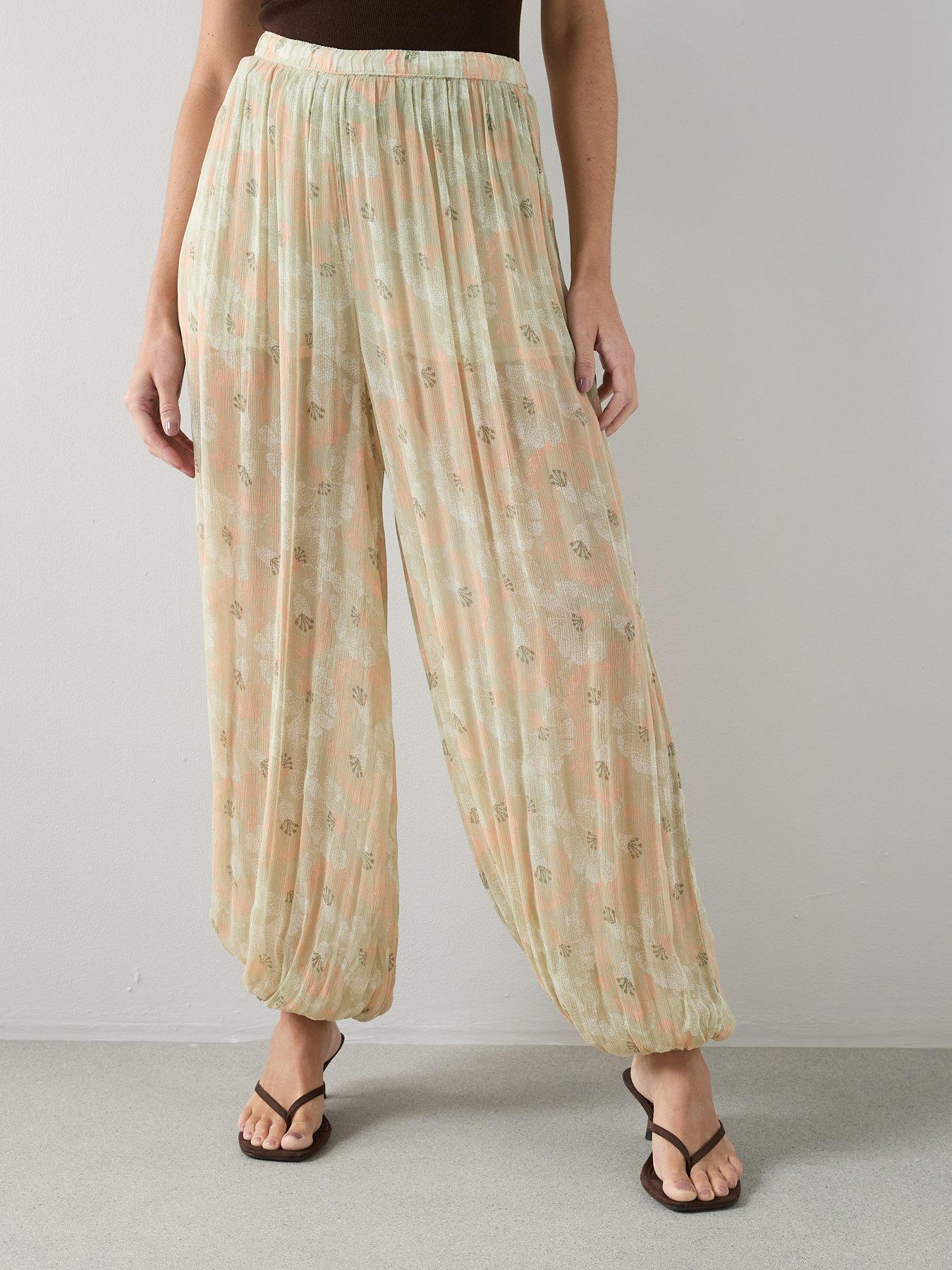 Image 4 of 6 of The Very Collection Harem Trouser - Floral Print