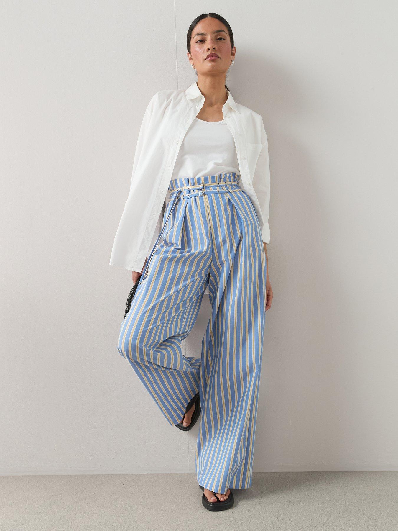 the-very-collection-buckle-belted-pinstripe-trouserfront