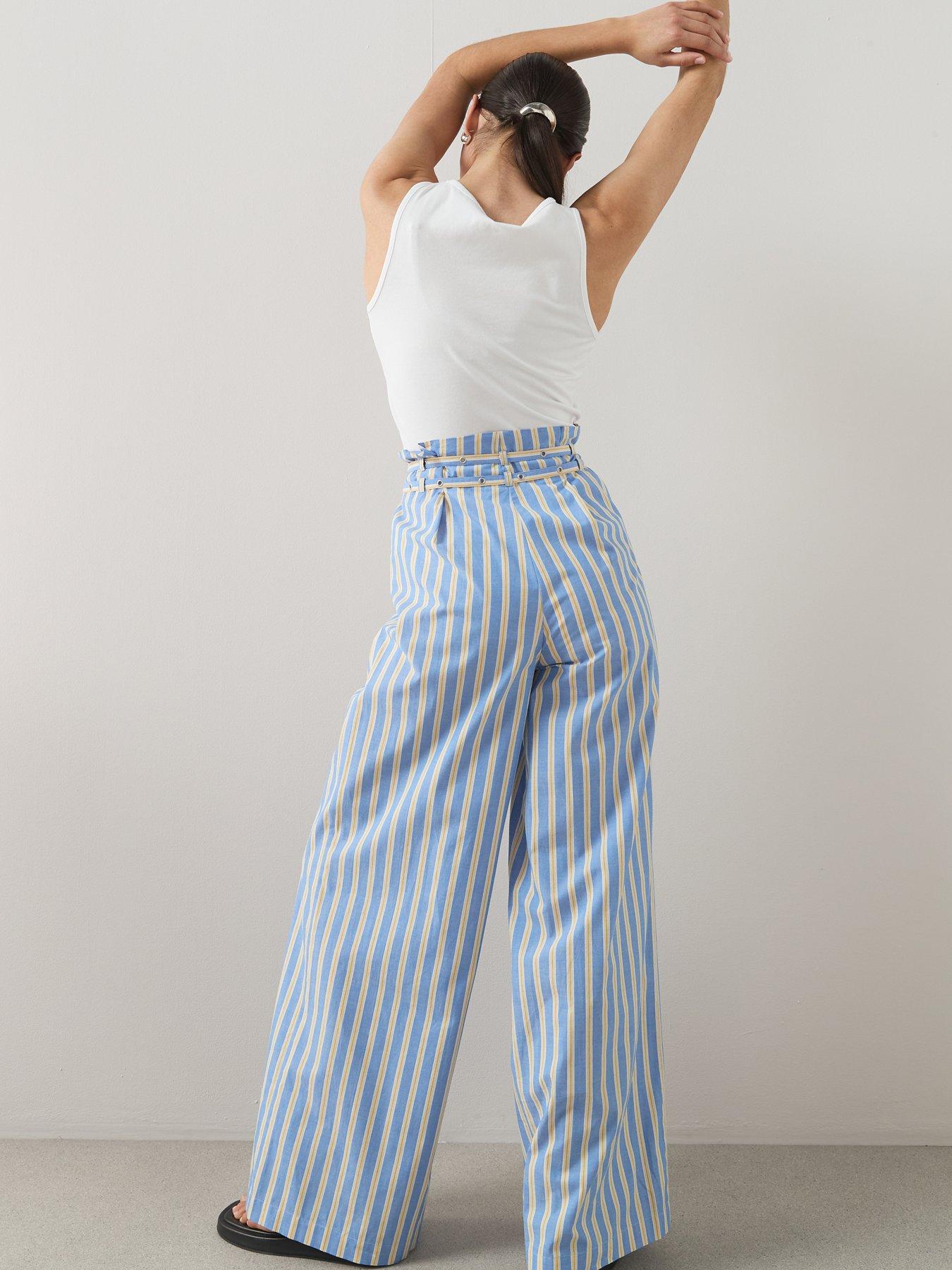 the-very-collection-buckle-belted-pinstripe-trouserstillFront
