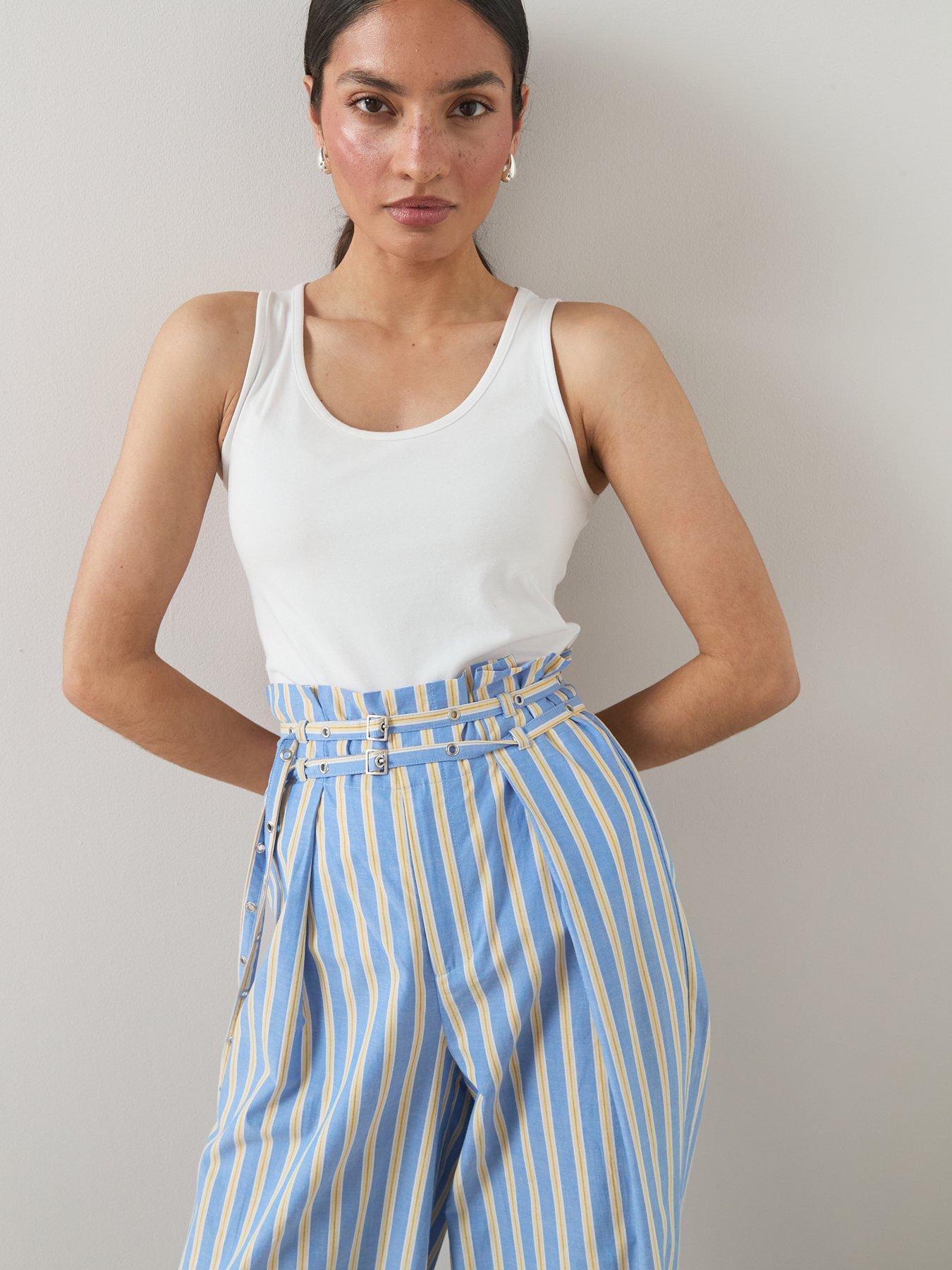 the-very-collection-buckle-belted-pinstripe-trouseroutfit