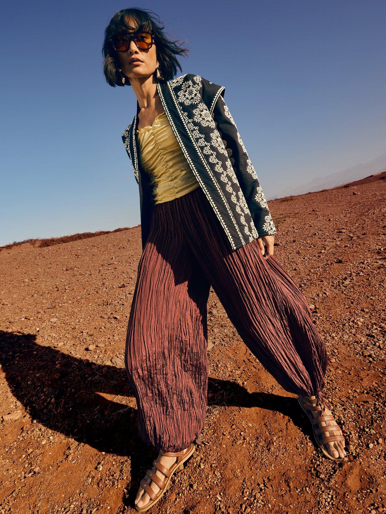 The Very Collection Balloon Trouser - Brown