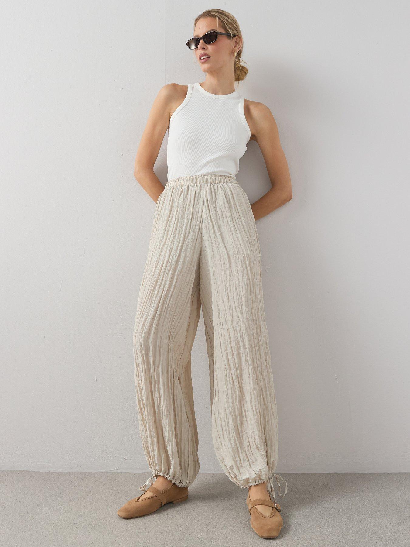 The Very Collection Balloon Trouser  - Cream