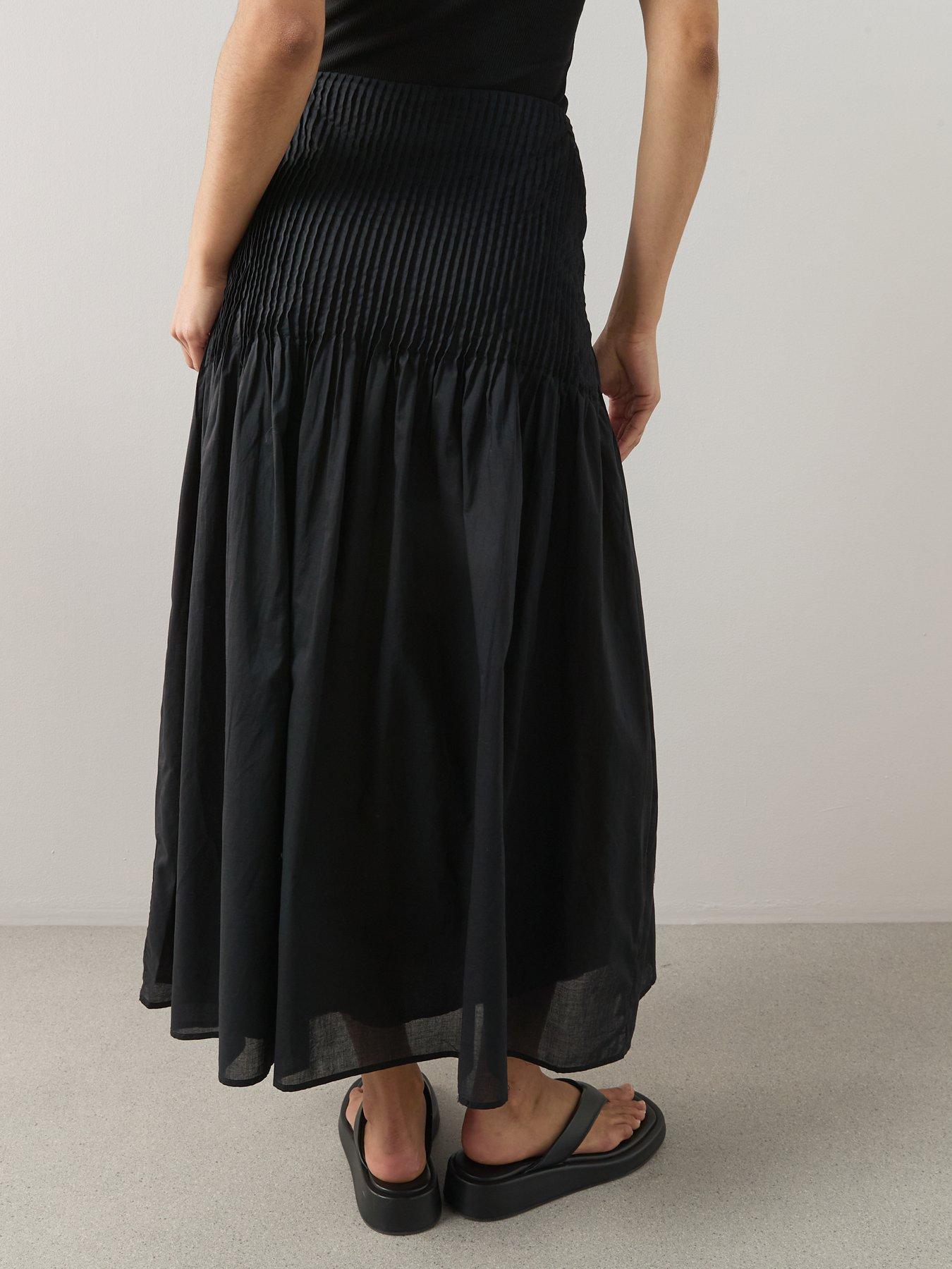 the-very-collection-pintuck-poplin-maxi-skirtstillFront