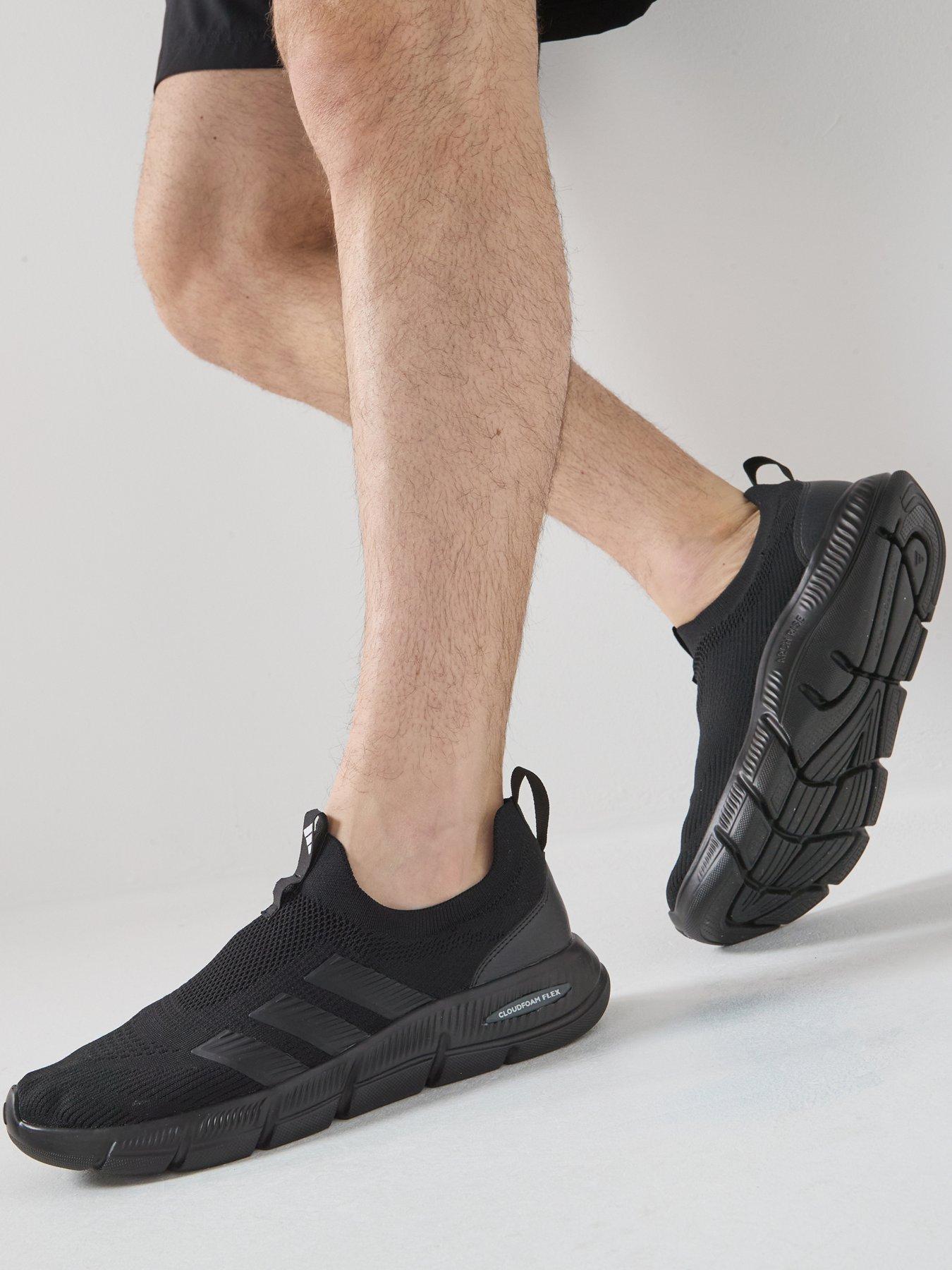 adidas-sportswear-mens-cloudfoam-flex-sock-blackfront