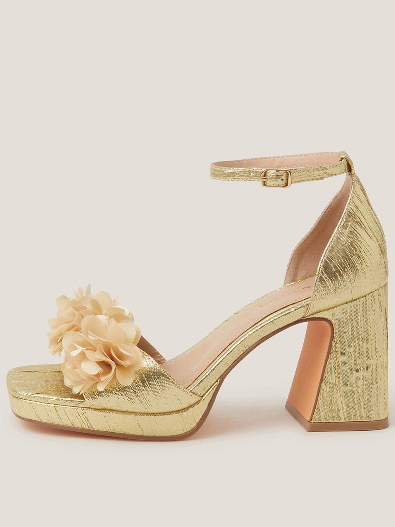Monsoon Mindy Floral Platform - Gold