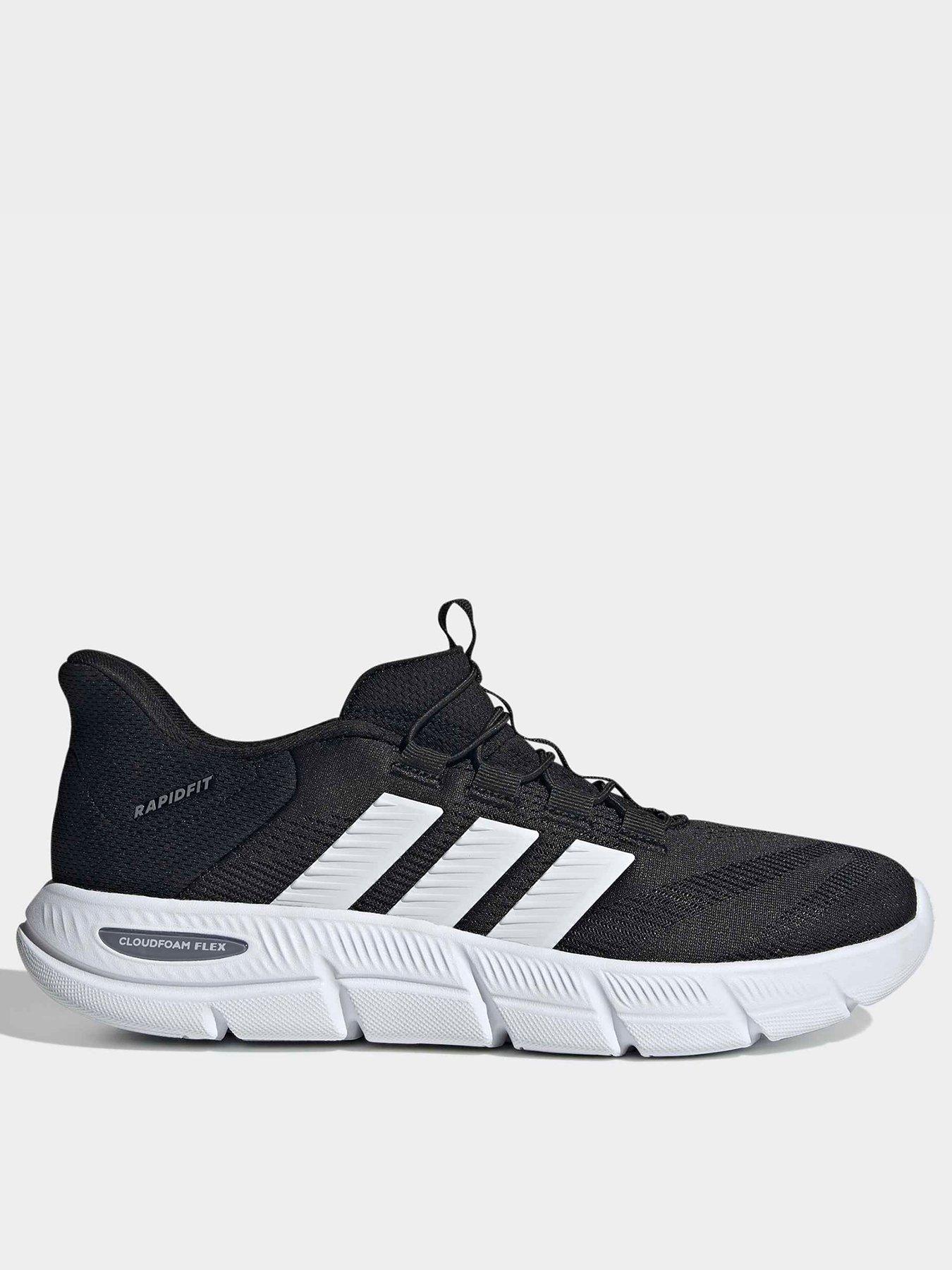 adidas-sportswear-mens-cloudfoam-flex-rapidfit-slip-on-trainers-blackstillFront