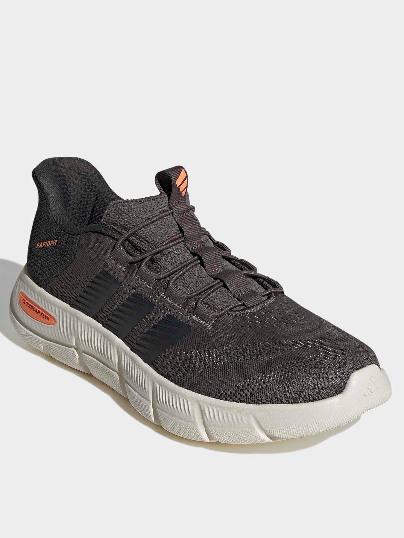 adidas-sportswear-mens-cloudfoam-flex-rapidfit-slip-on-trainers-brownstillFront