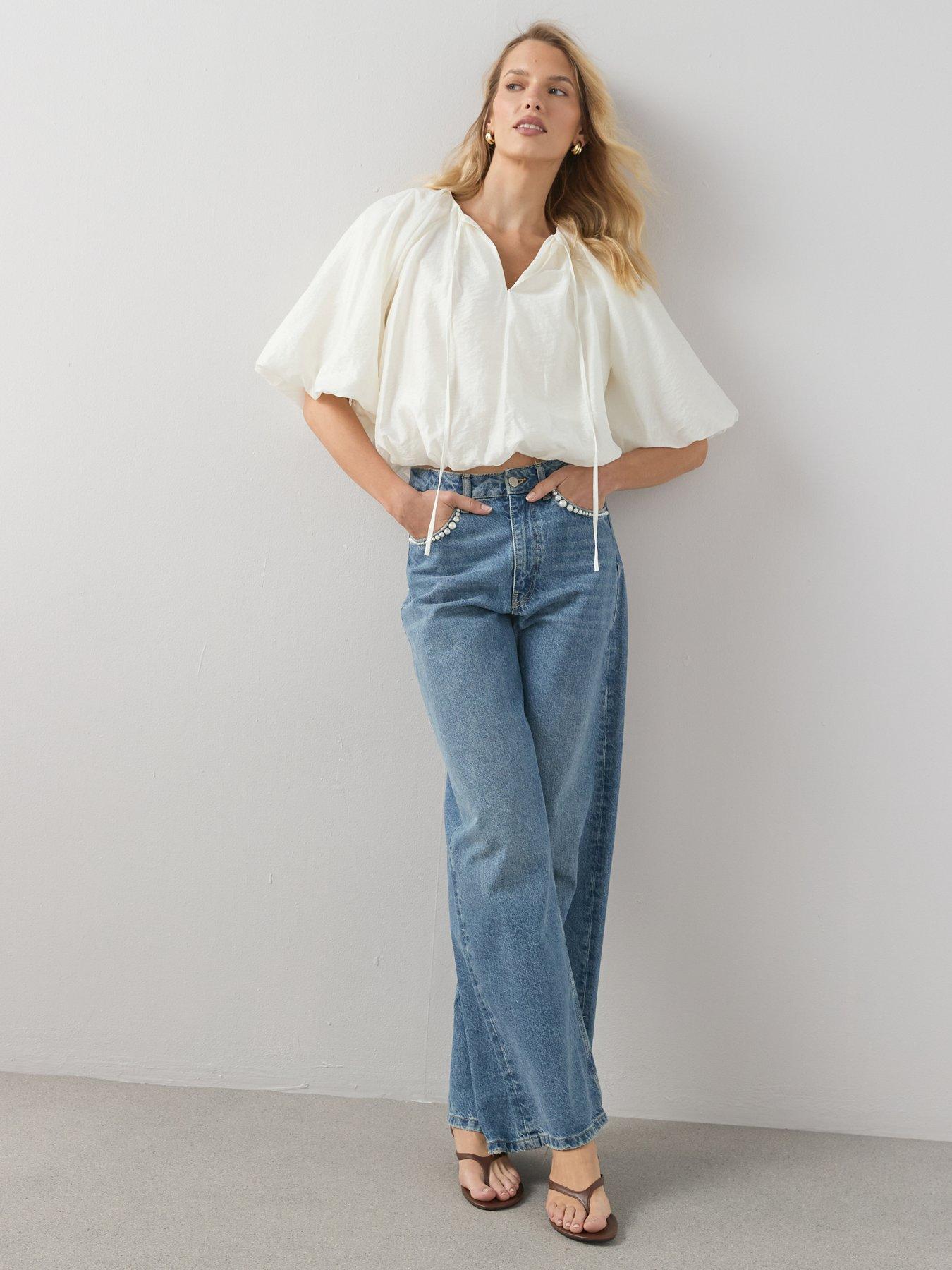 the-very-collection-bubble-hem-tie-front-blouseback