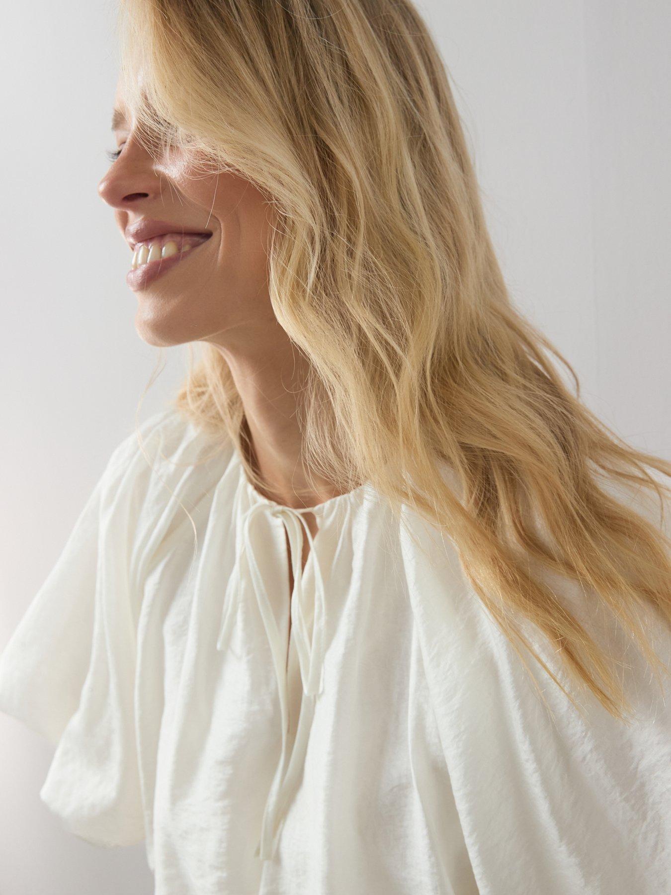 the-very-collection-bubble-hem-tie-front-blouseoutfit