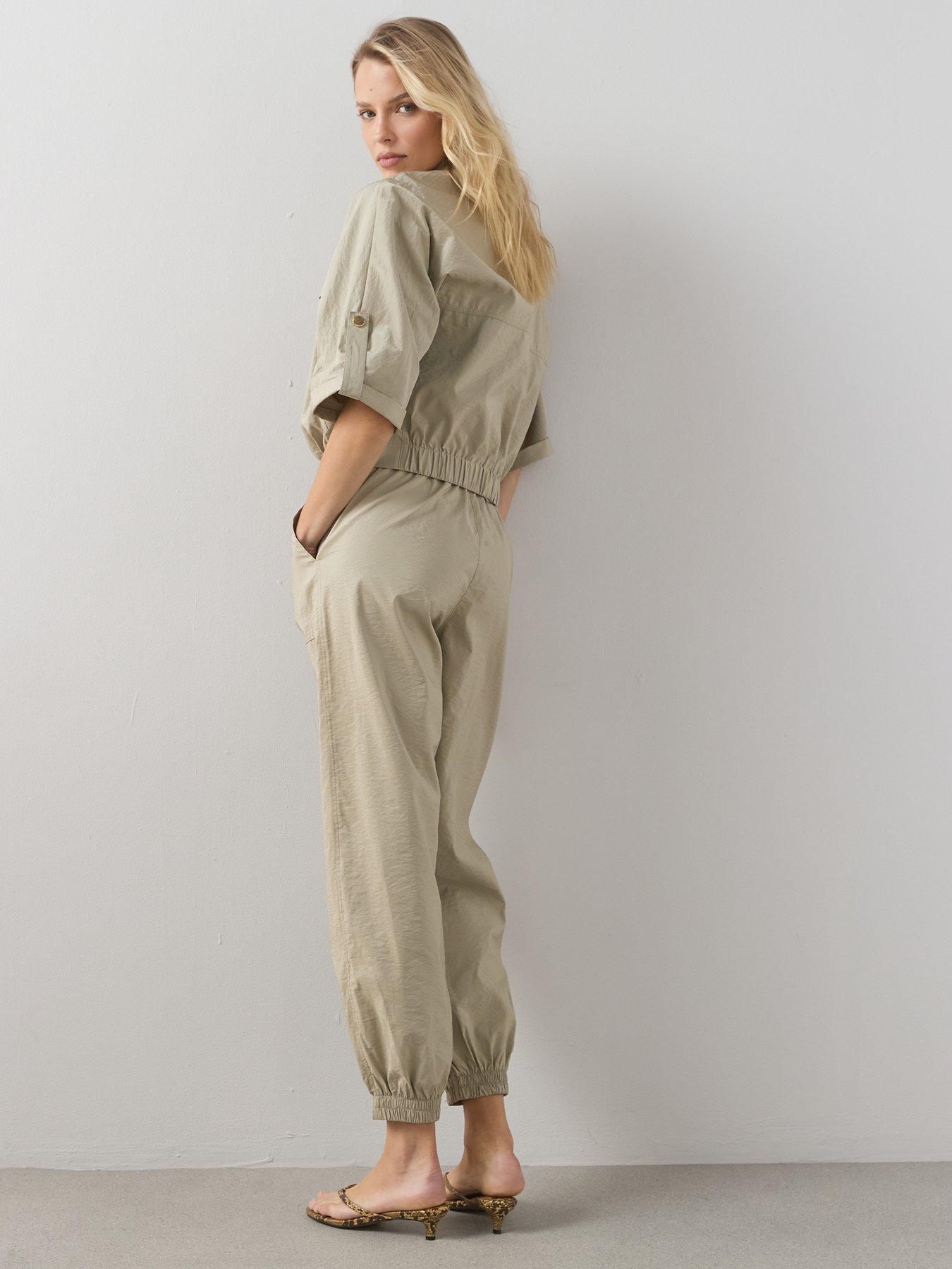 Image 6 of 7 of The Very Collection Short Sleeve Utility Co-Ord Jacket - Green