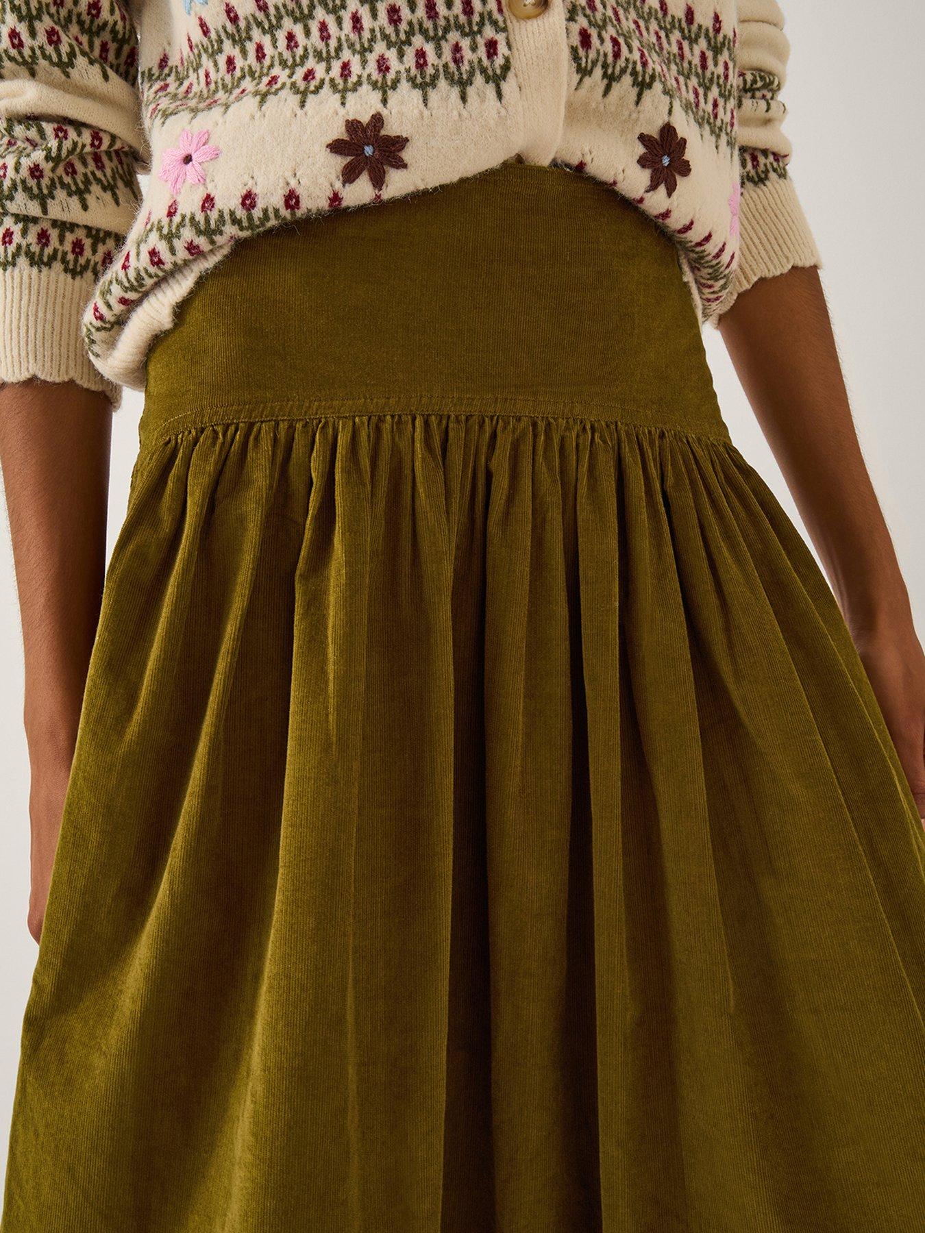 monsoon-jenny-corduroy-midi-skirt-greendetail