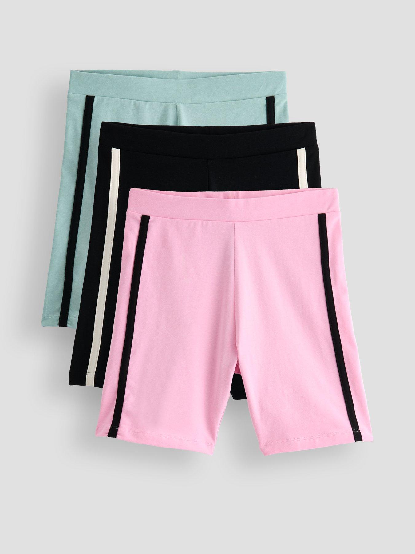 The Very Collection 3 Pack Side Stripe Cycling Shorts - Multi