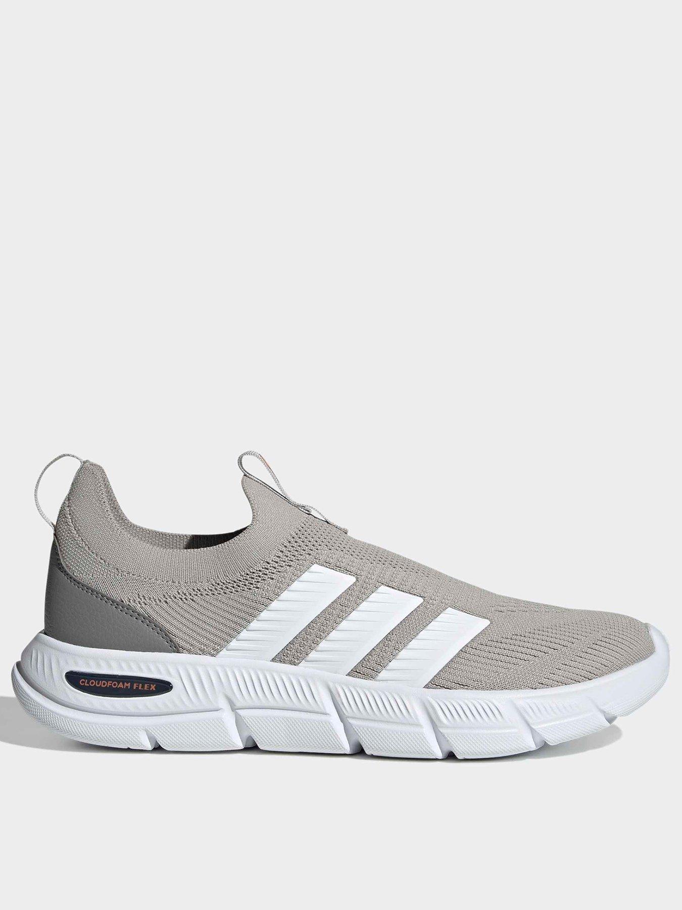 adidas Sportswear Mens Cloudfoam Flex Sock Trainers - Grey