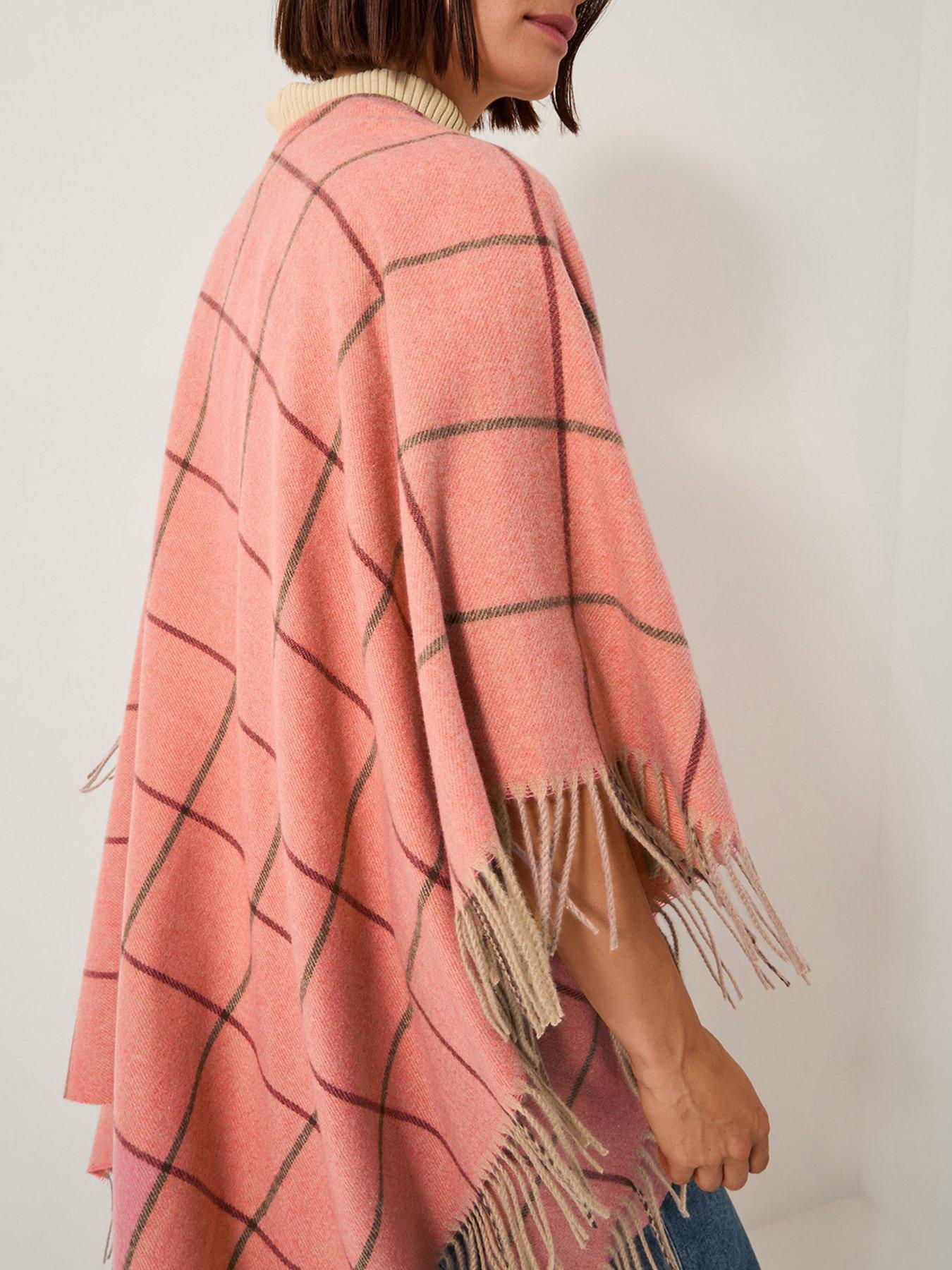 monsoon-ambi-blanket-check-shawl-pinkdetail
