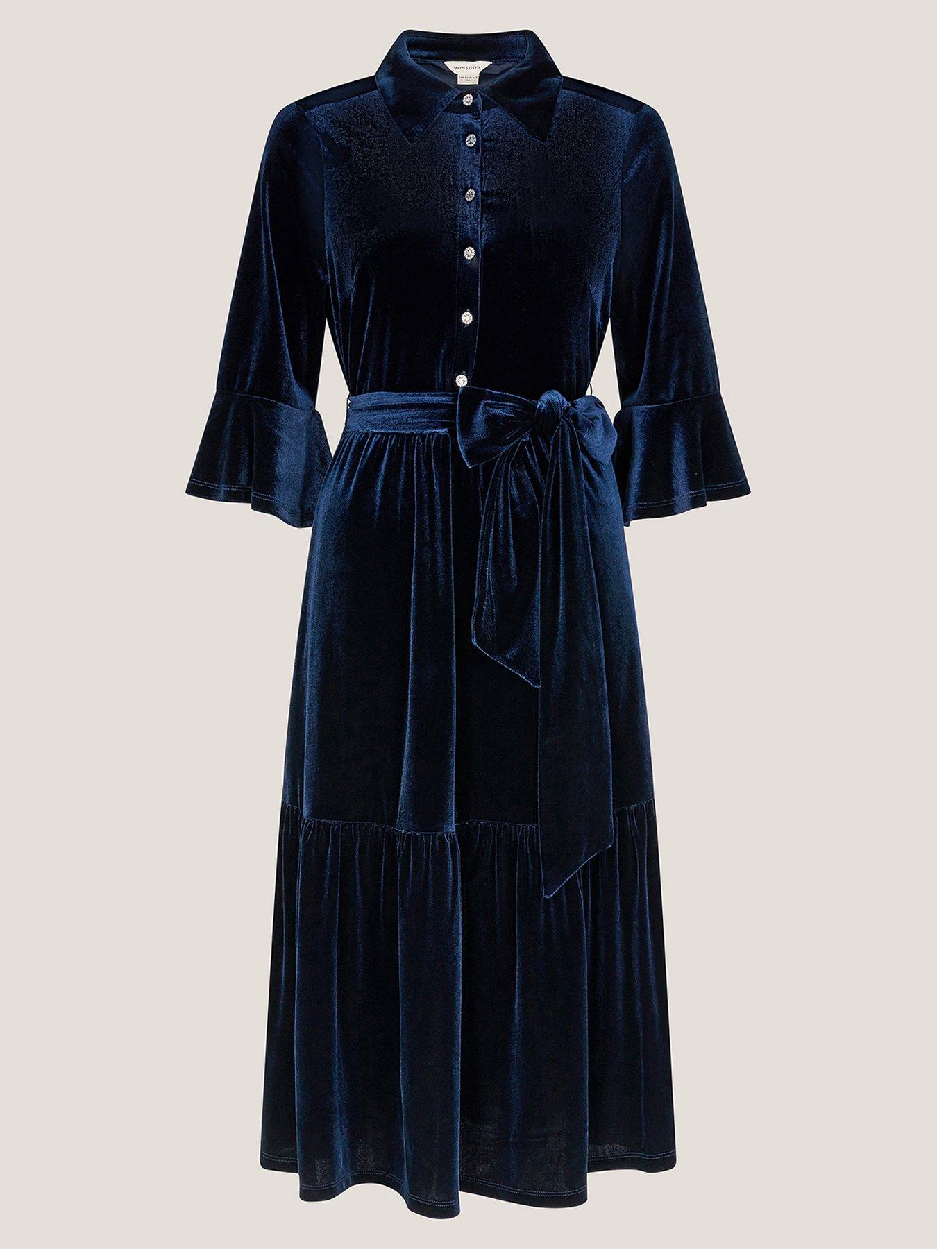 monsoon-tanya-stretch-velvet-midi-shirt-dress-blueback