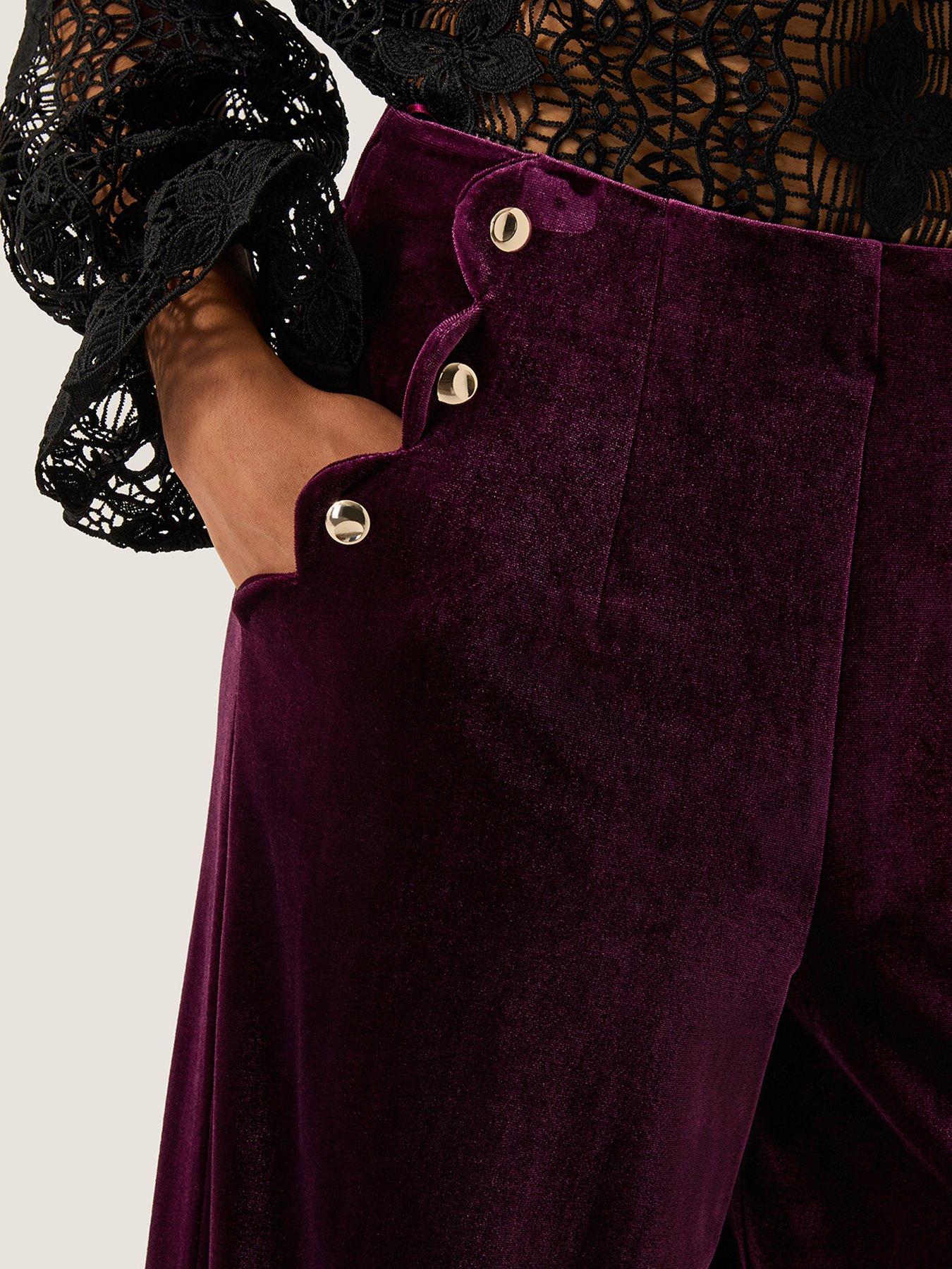 monsoon-vera-wide-leg-velvet-trousers-reddetail