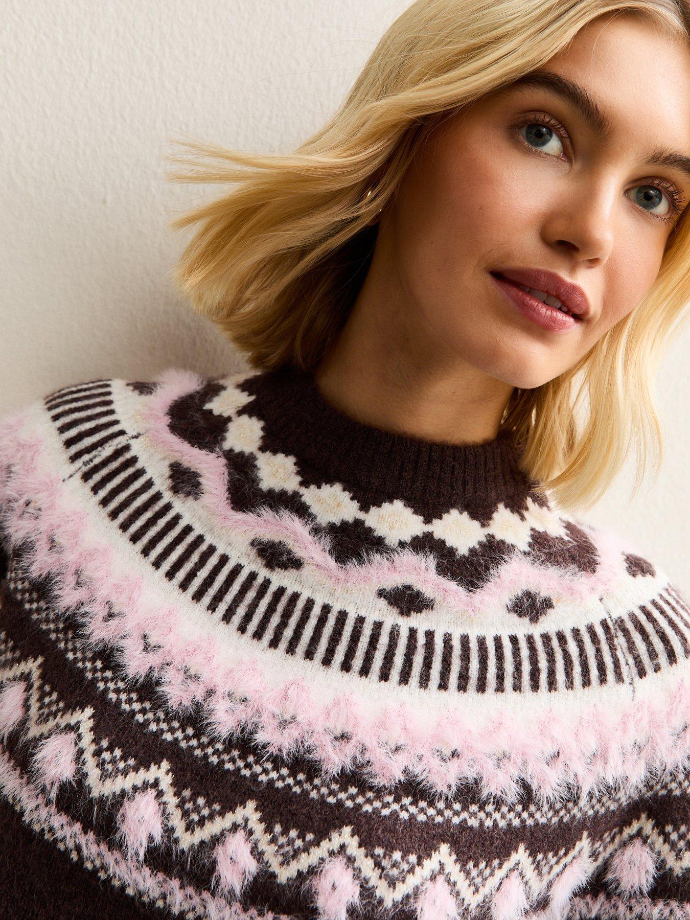 new-look-fluffy-fairisle-jumper-pinkoutfit