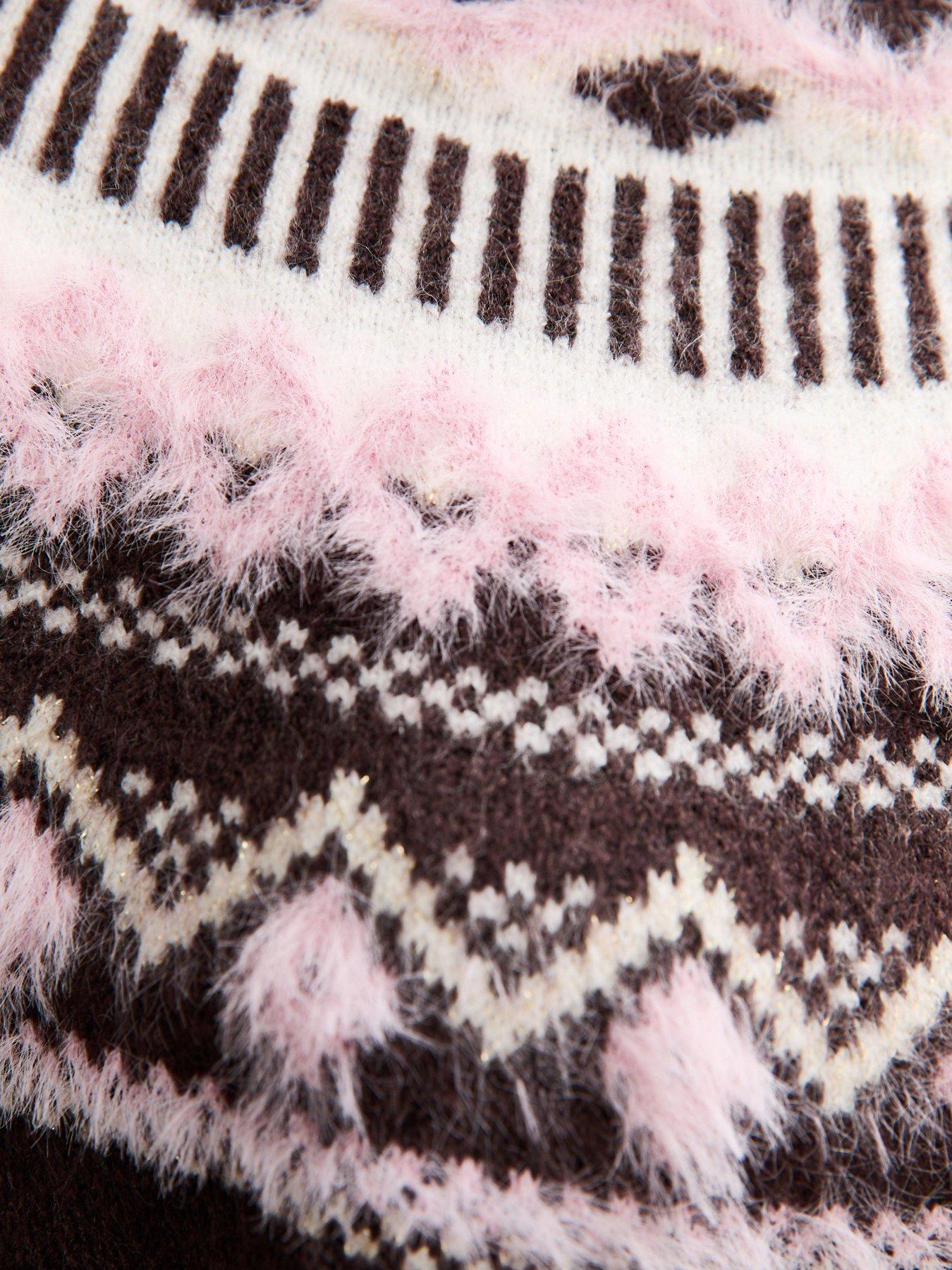 new-look-fluffy-fairisle-jumper-pinkdetail