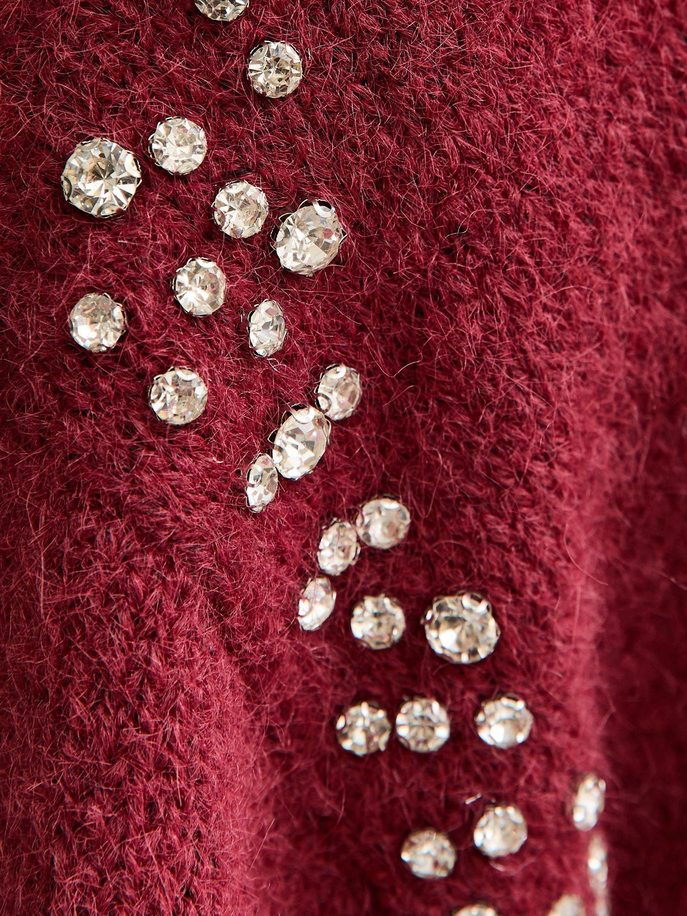 new-look-diamante-embellished-jumper-dark-reddetail