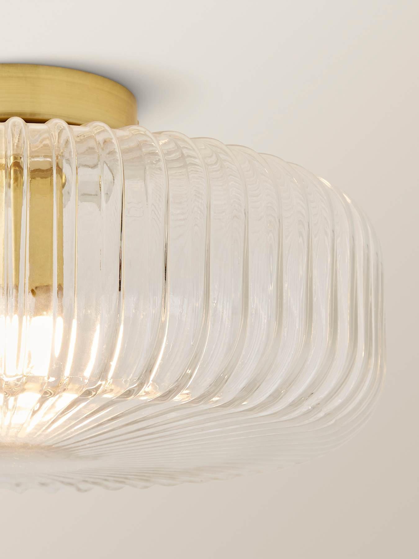 valuelights-calpe-large-gold-flush-ceiling-light-with-clear-ribbed-glass-shadedetail