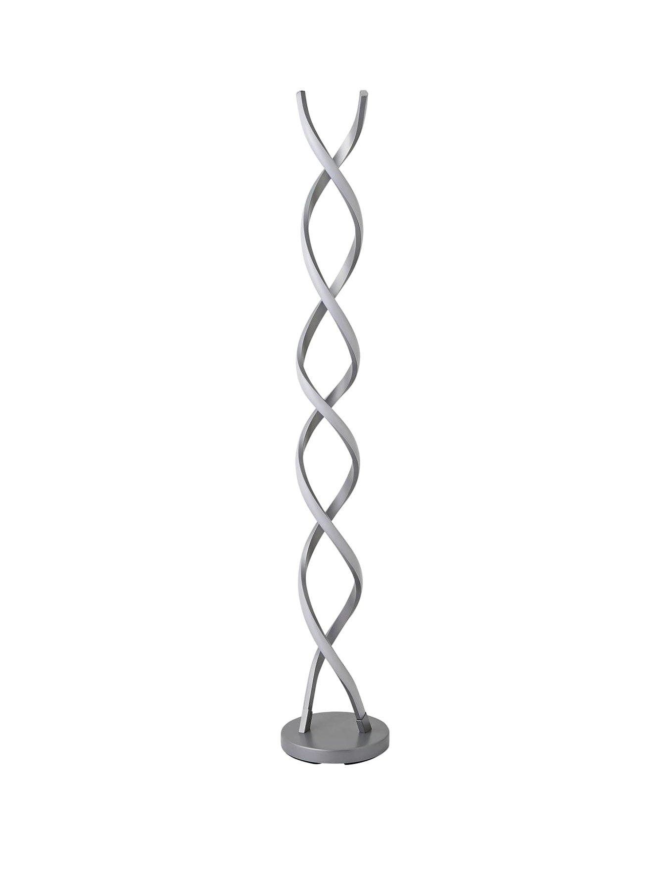 valuelights-infinity-matte-silver-double-twist-integrated-led-floor-lampstillFront