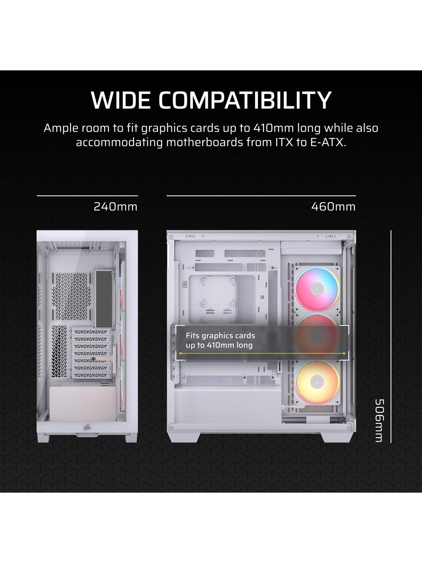 Image 7 of 7 of CORSAIR 3500X LXR LINK Tempered Glass Mid-Tower - White