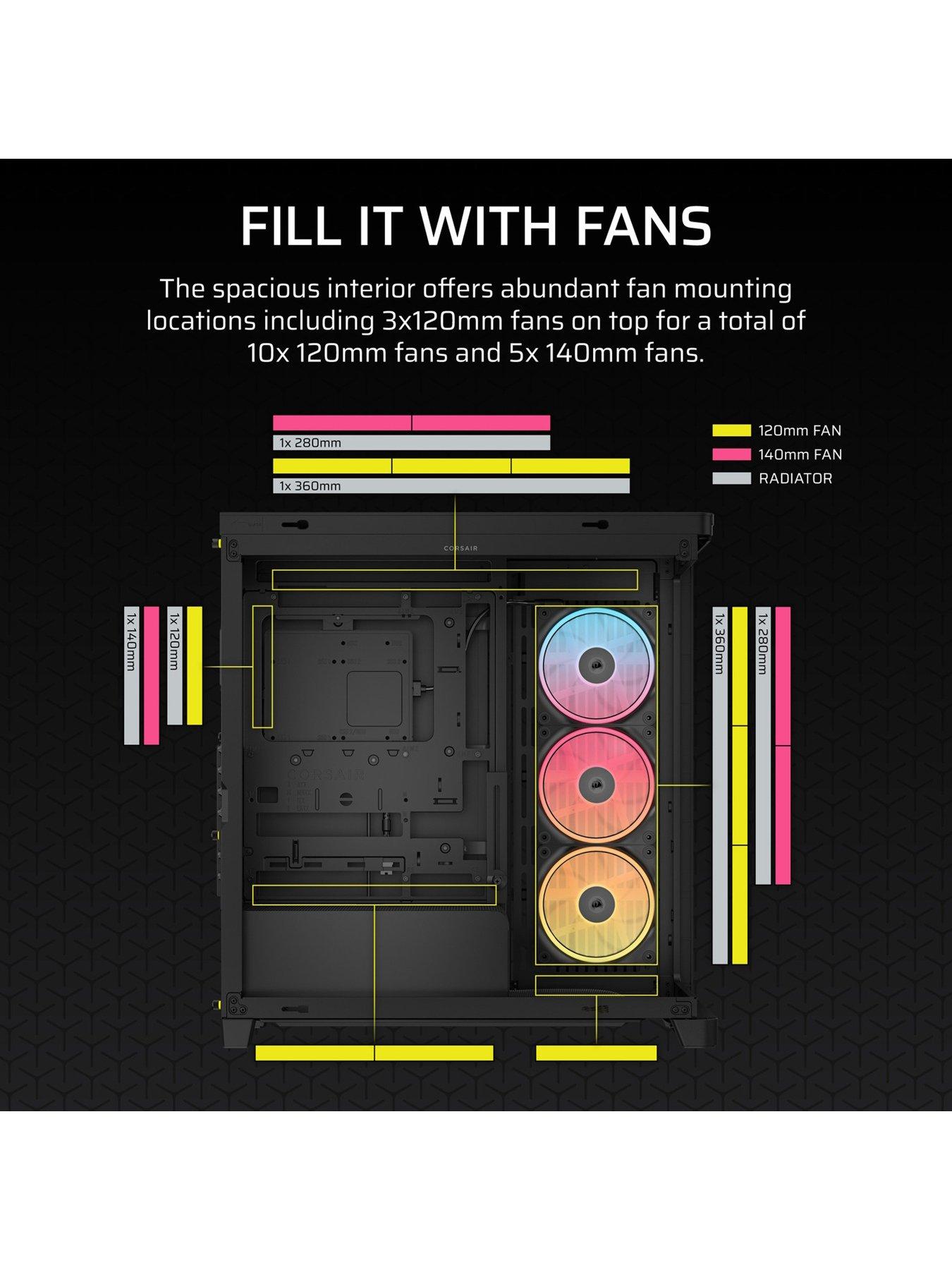 Image 7 of 7 of CORSAIR FRAME 4500X RS-R ARGB Tempered Glass Mid-Tower - Black