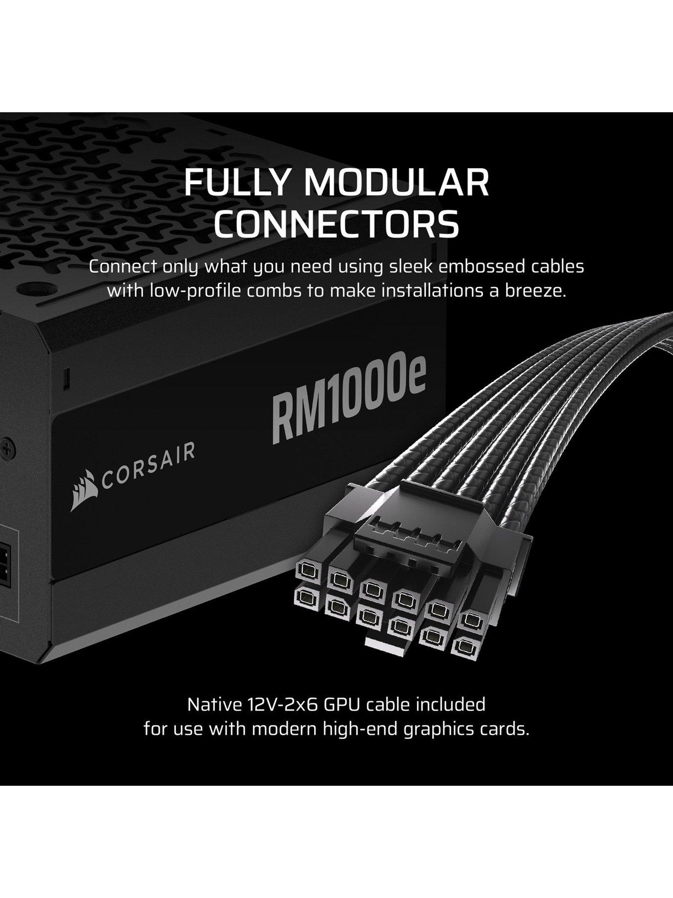 Image 4 of 7 of CORSAIR 2025 RMe Series - RM1000e - 1000 Watt - ATX 3.1 - PCIe 5.1 - Cybenetics GOLD Certified - Fully Modular Power Supply