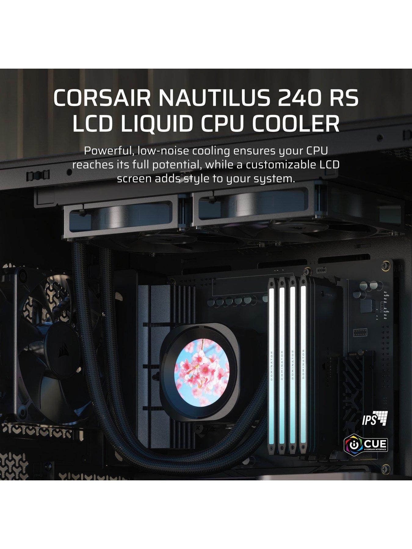 corsair-nautilus-240-lcd-240mm-radiator-liquid-cpu-coolerstillFront