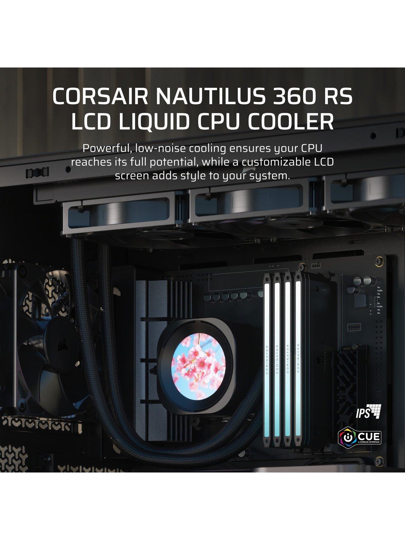 corsair-nautilus-360-lcd-360mm-radiator-liquid-cpu-coolerstillFront