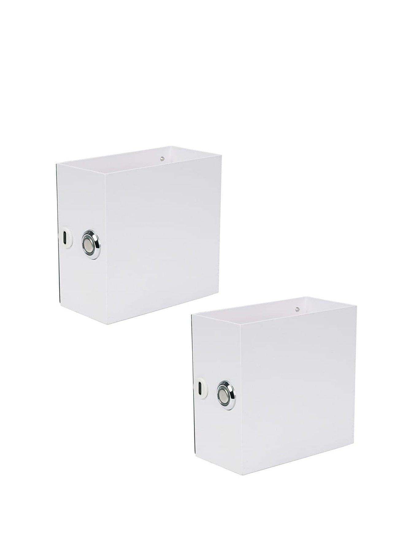 valuelights-pair-of-marx-white-rechargeable-easy-fit-wall-lightstillFront