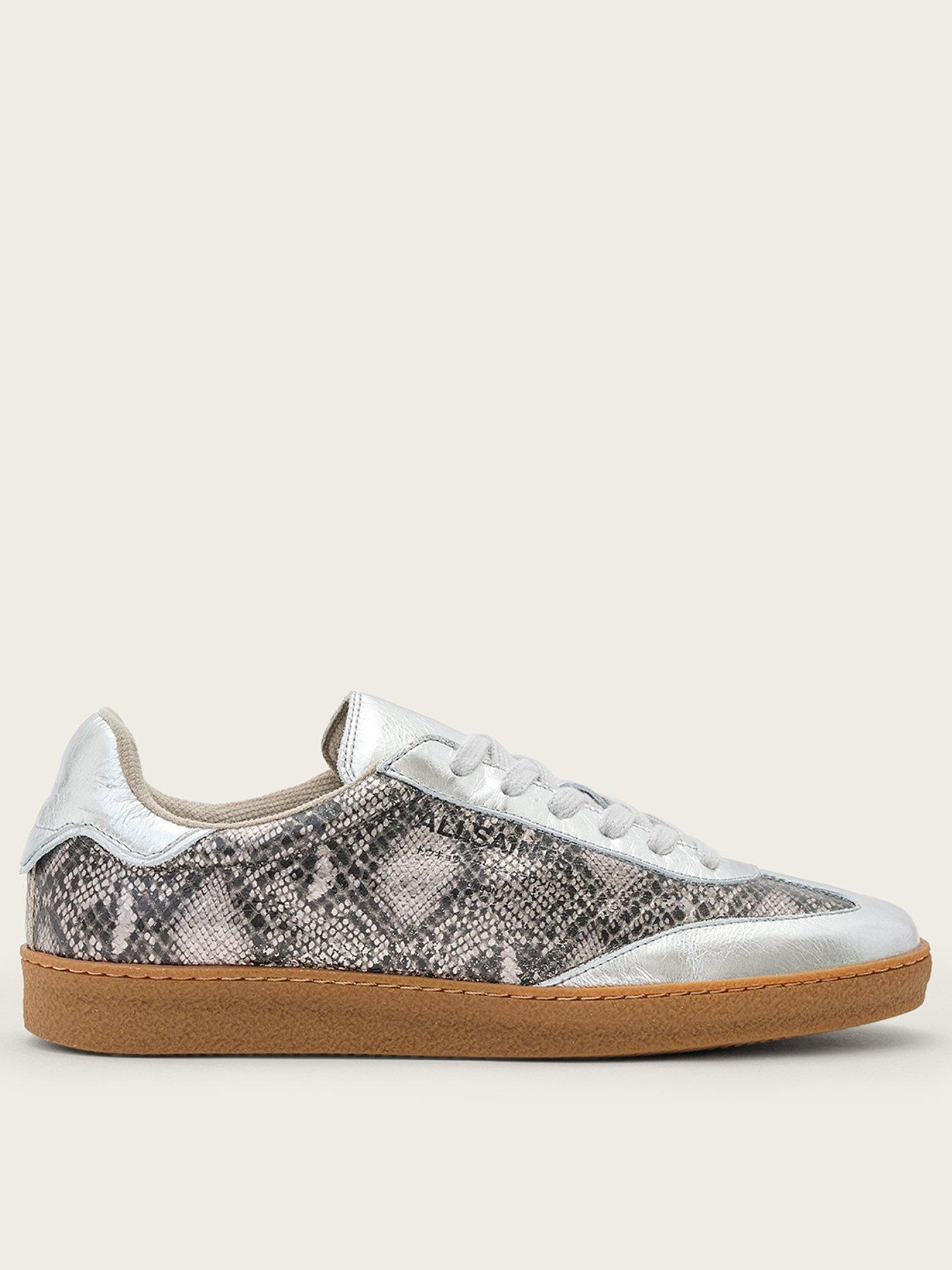 AllSaints Thelma Suede Sneaker - Silver