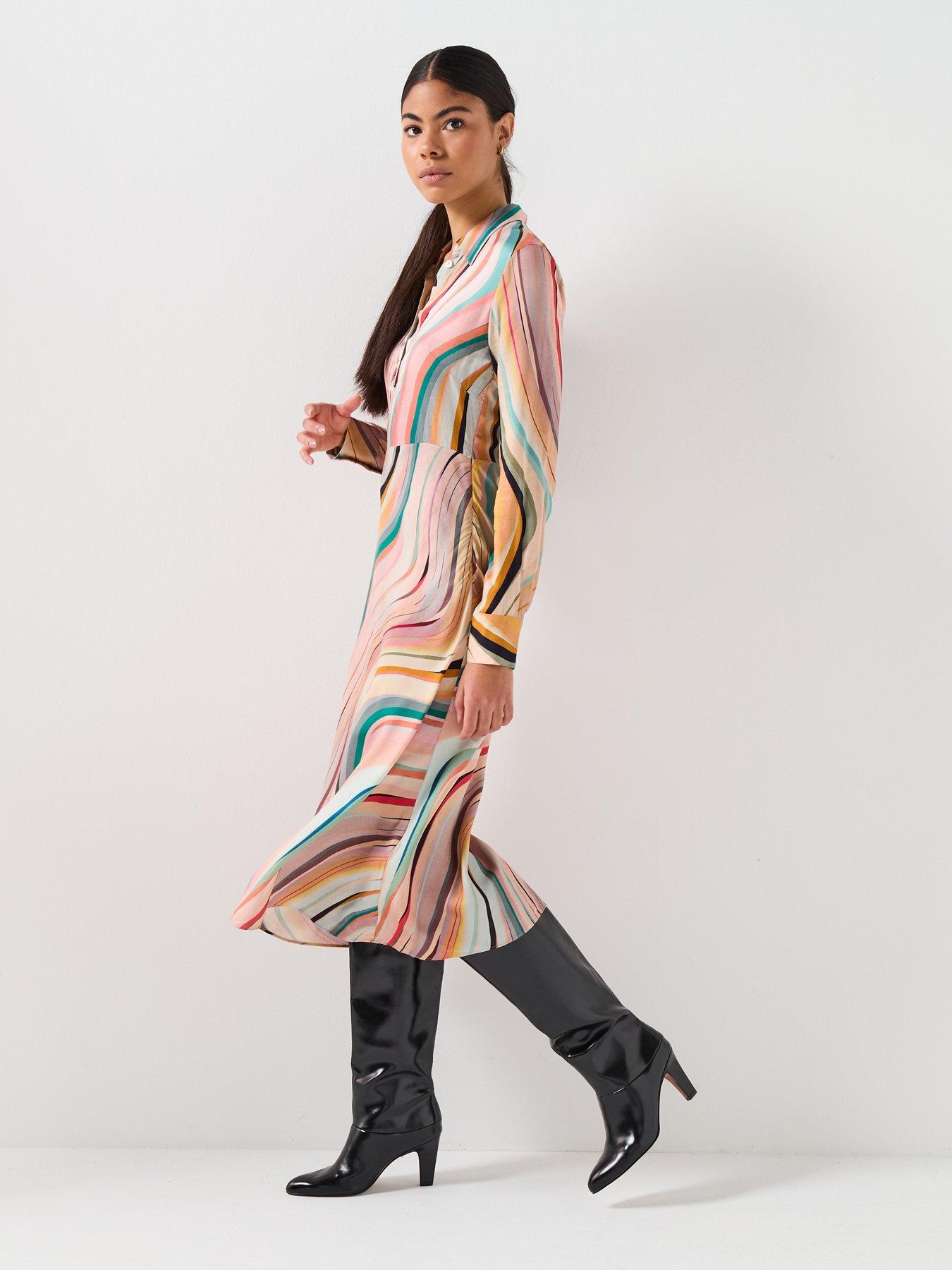 Image 3 of 6 of PS PAUL SMITH WOMENS ALL OVER SWIRL DRESS