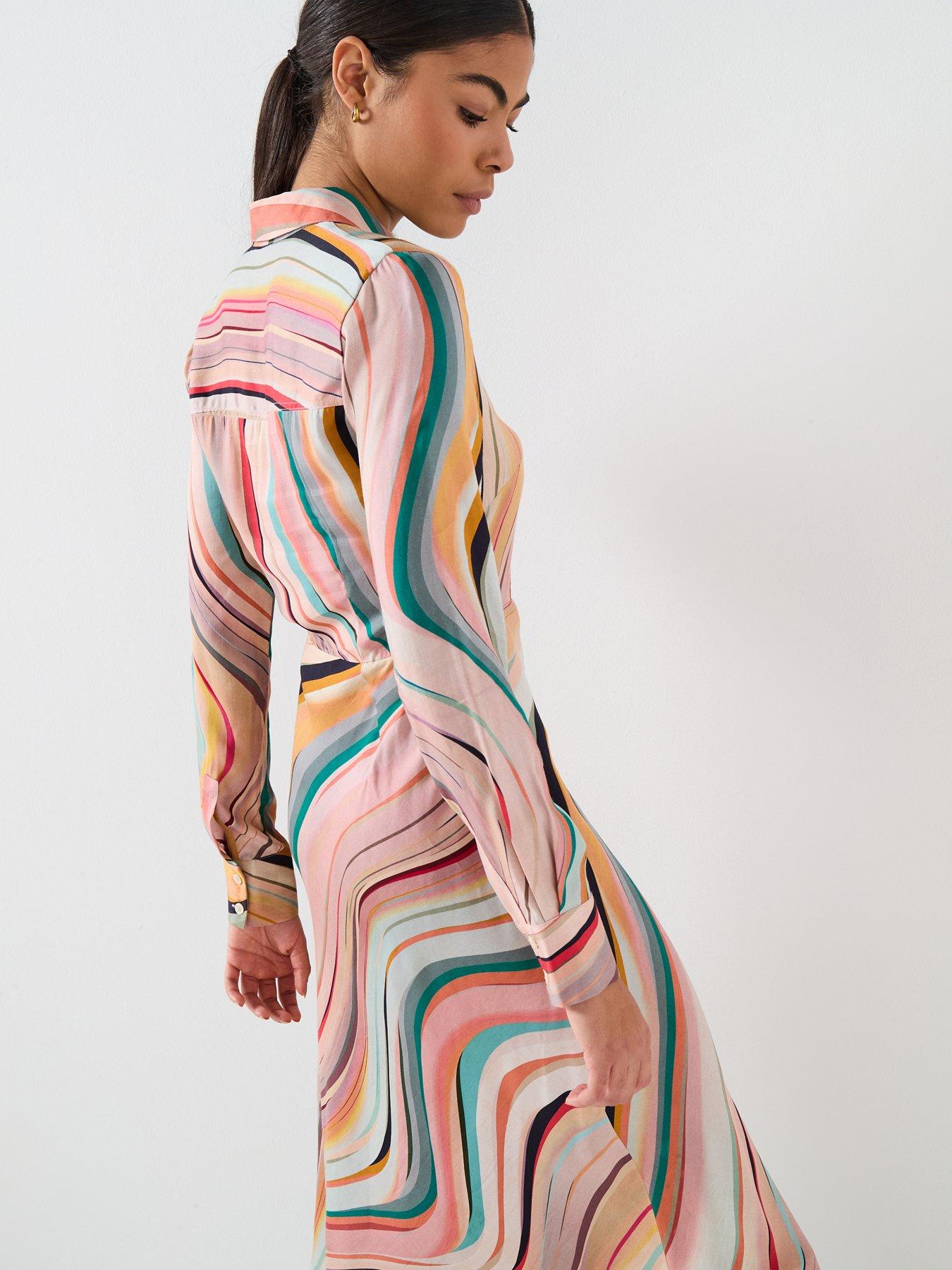 Image 6 of 6 of PS PAUL SMITH WOMENS ALL OVER SWIRL DRESS