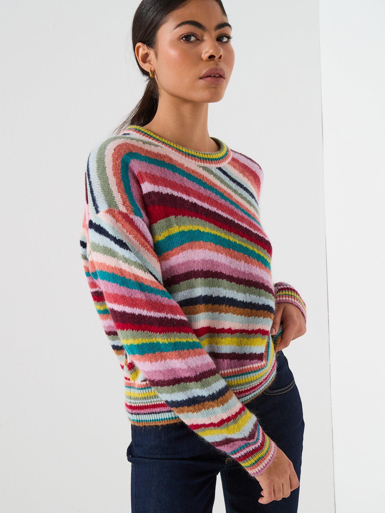 Image 4 of 6 of PS PAUL SMITH Womens Striped Knit Sweater - Multi