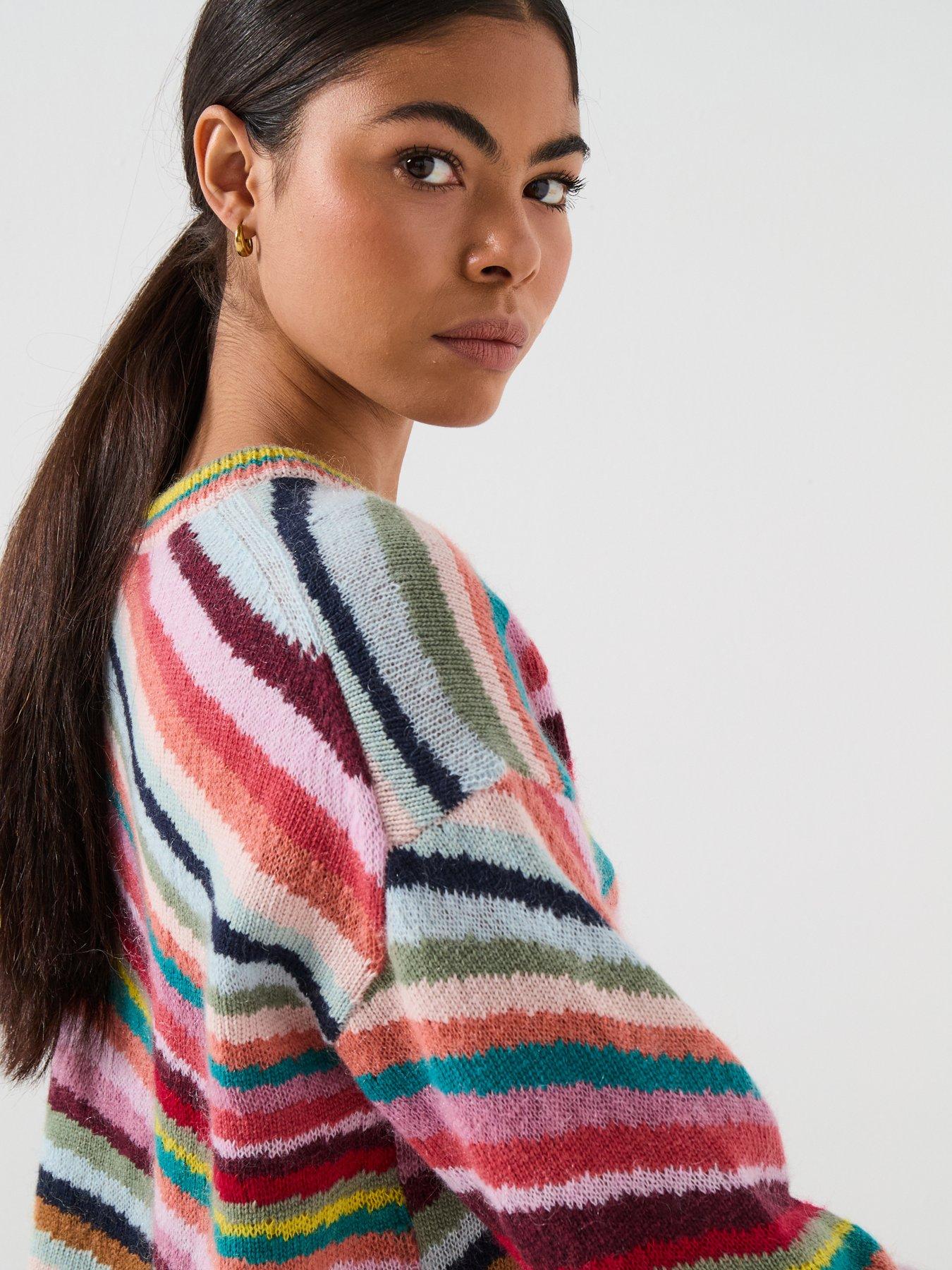Image 5 of 6 of PS PAUL SMITH Womens Striped Knit Sweater - Multi