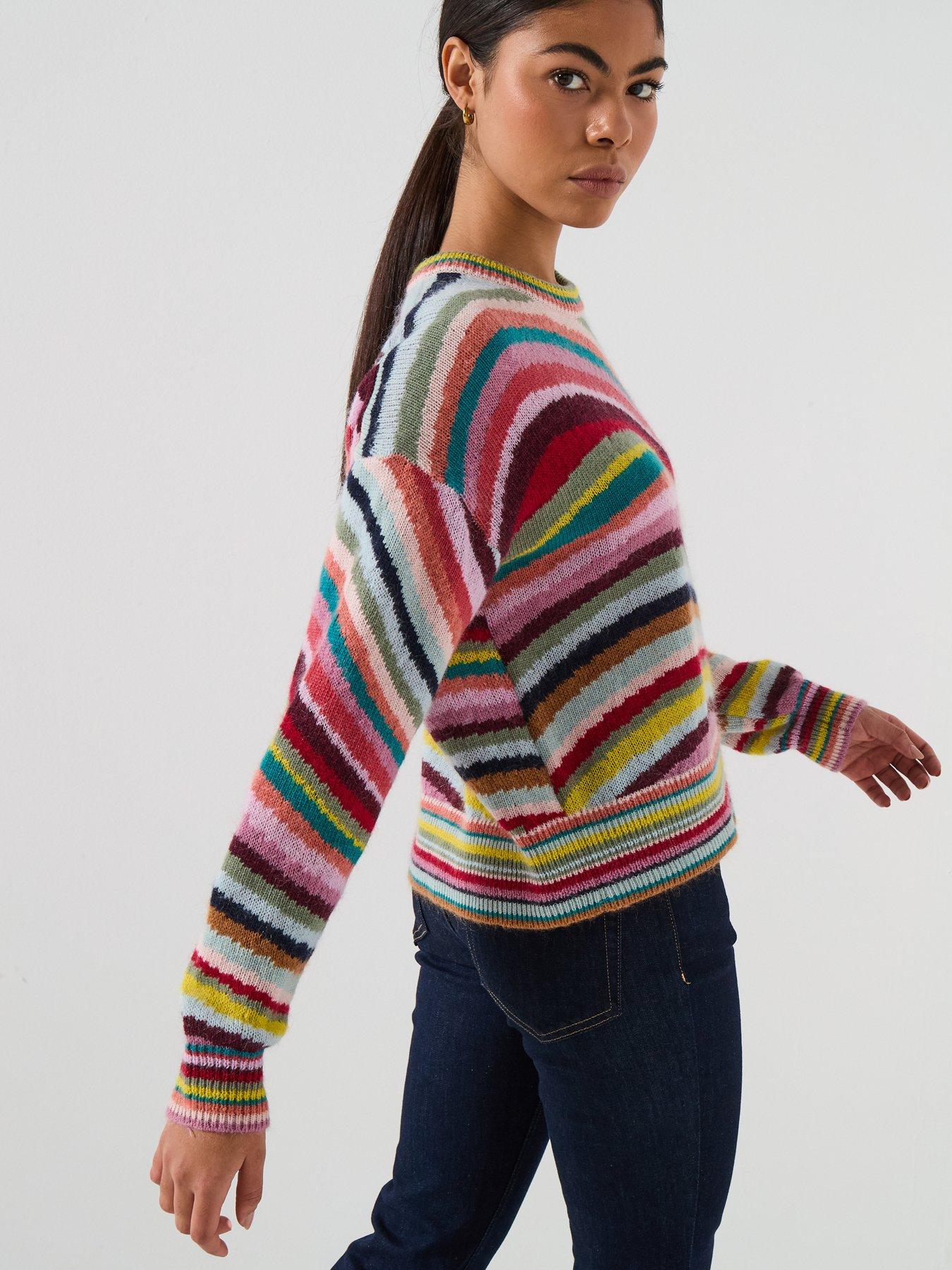 Image 6 of 6 of PS PAUL SMITH Womens Striped Knit Sweater - Multi