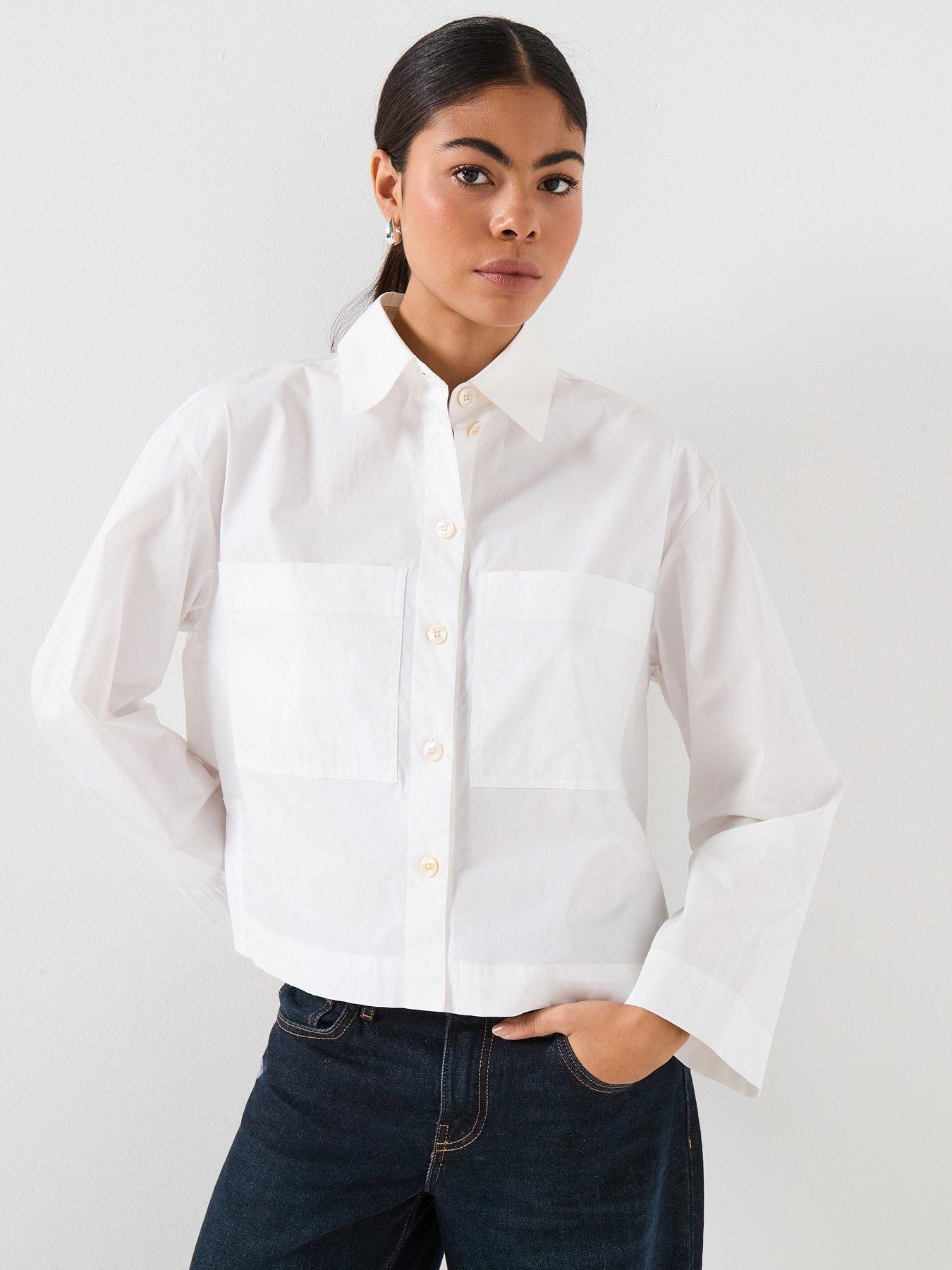 PS PAUL SMITH Womens Subtle Detail Swirl Shirt - White