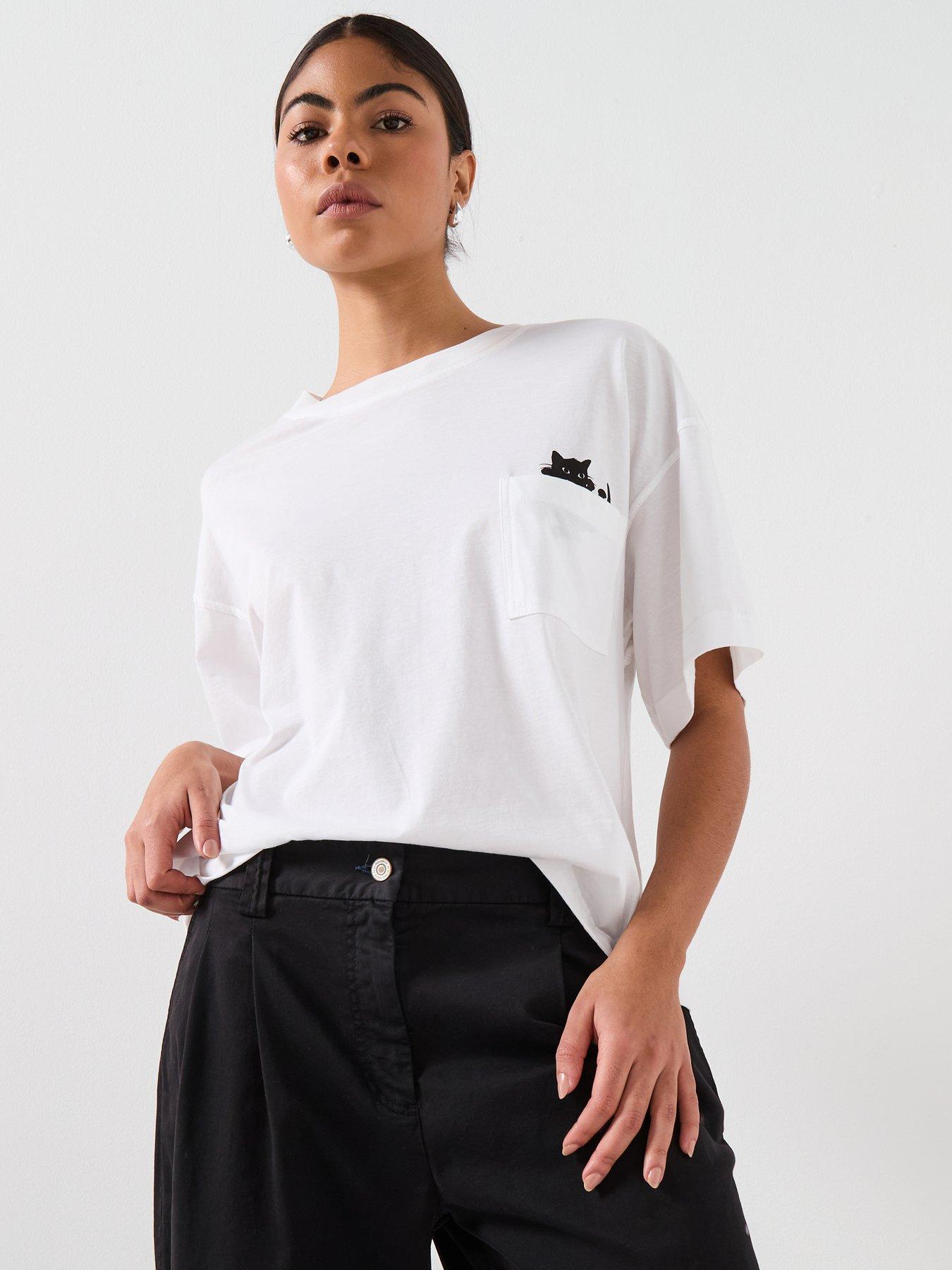 Image 1 of 6 of PS PAUL SMITH WOMENS CAT T-SHIRT