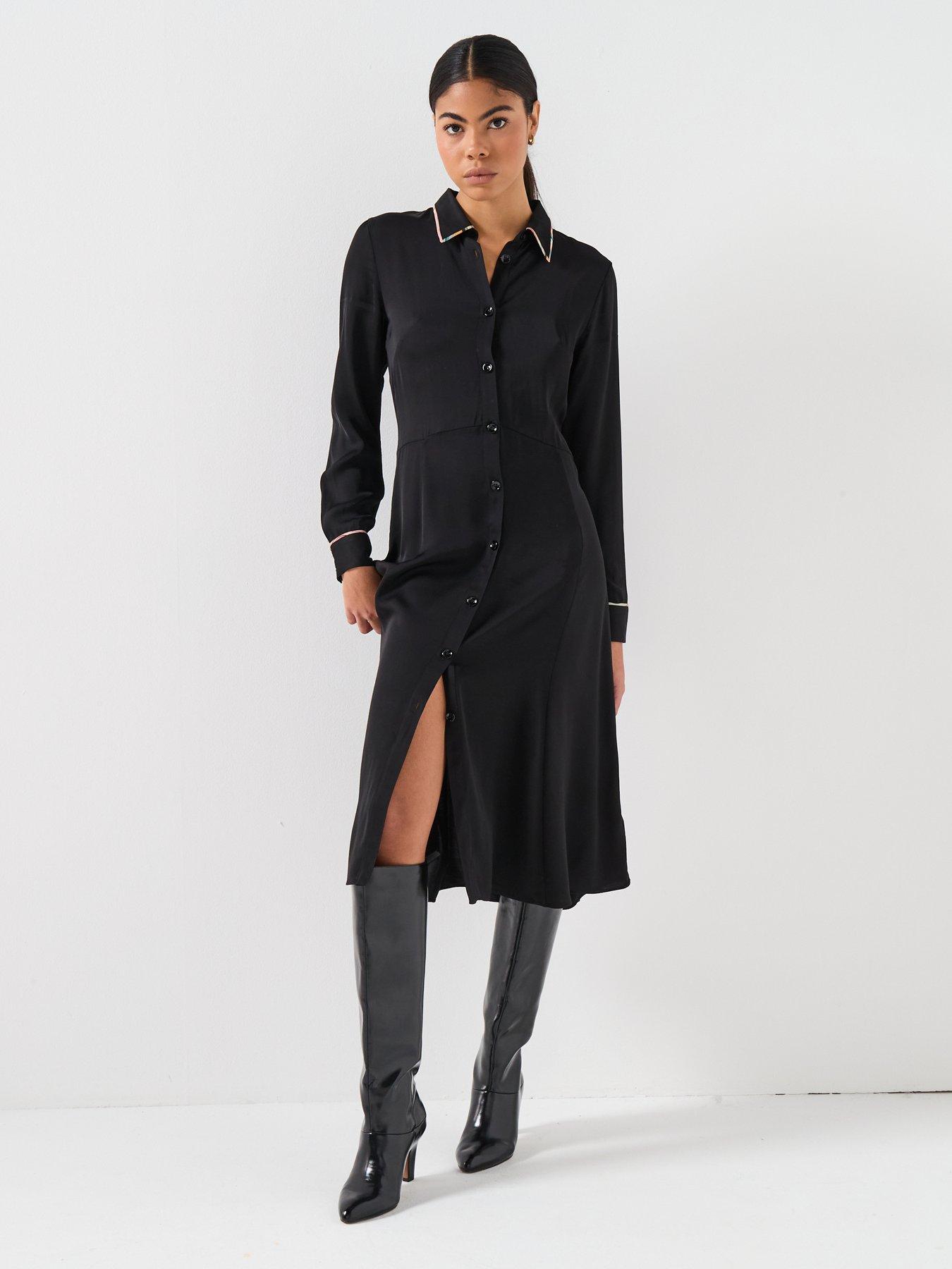 Image 1 of 6 of PS PAUL SMITH WOMENS SWIRL TRIM DRESS