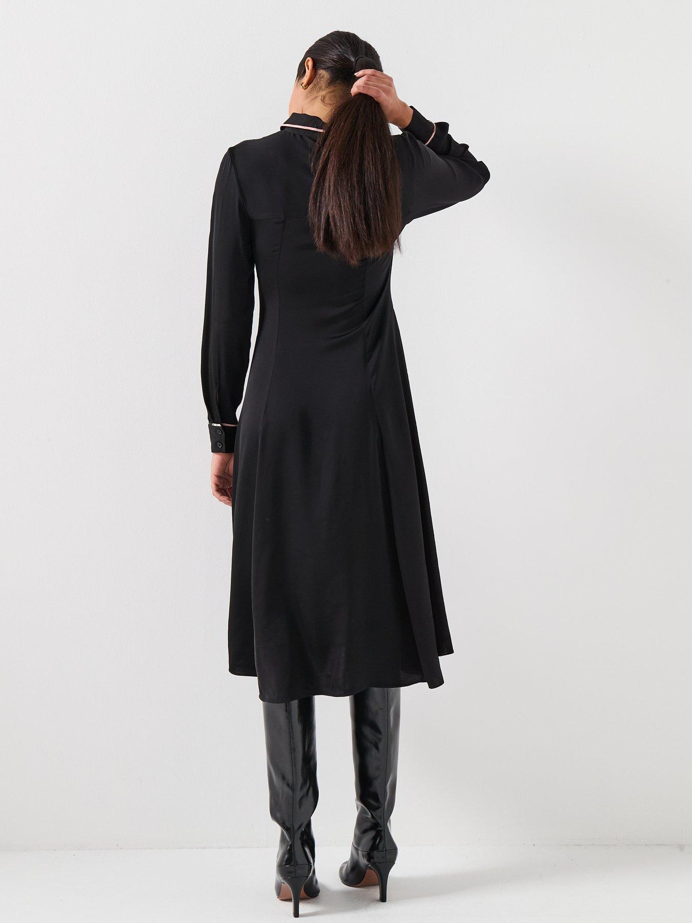 Image 2 of 6 of PS PAUL SMITH WOMENS SWIRL TRIM DRESS