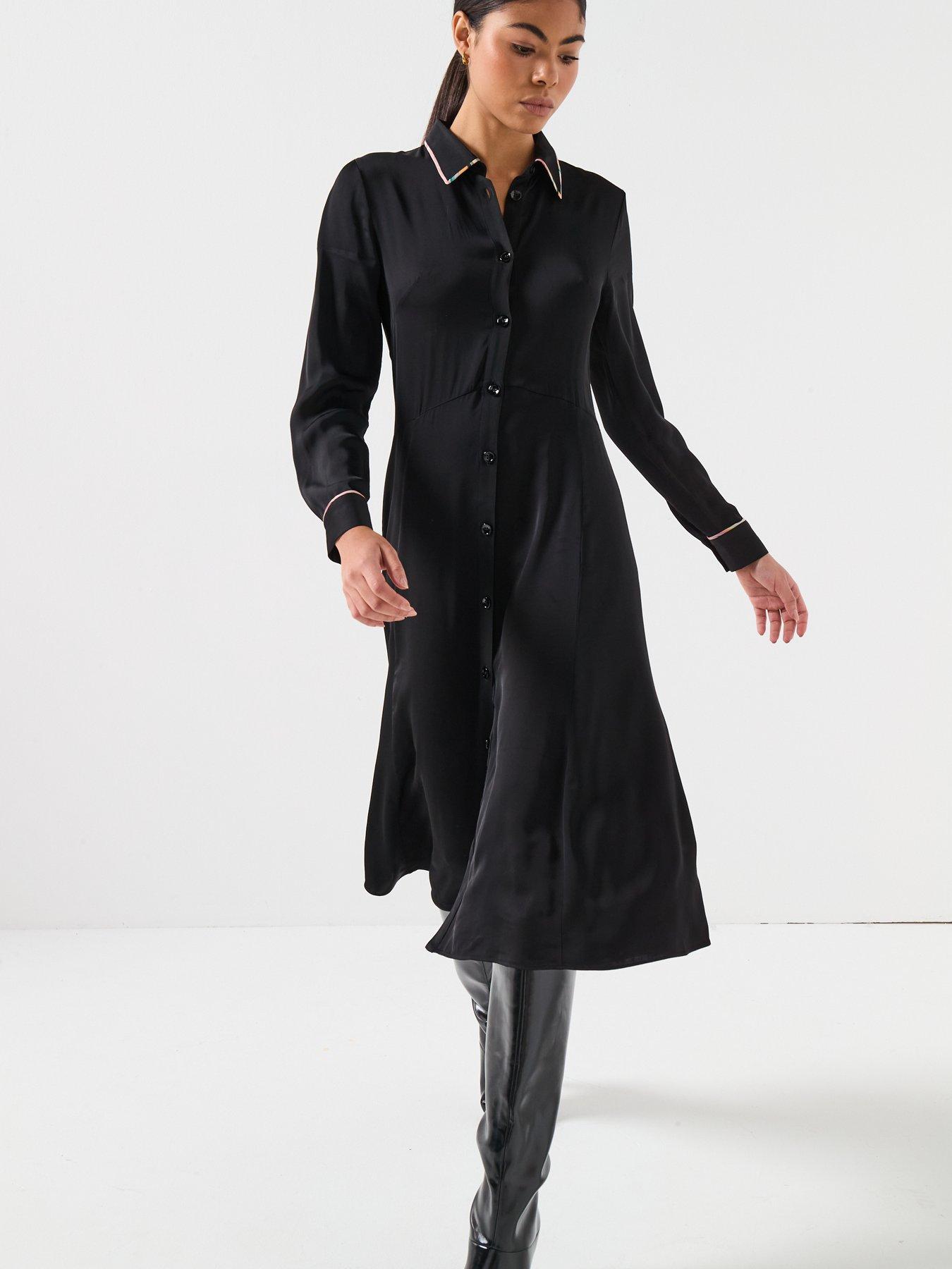 Image 3 of 6 of PS PAUL SMITH WOMENS SWIRL TRIM DRESS