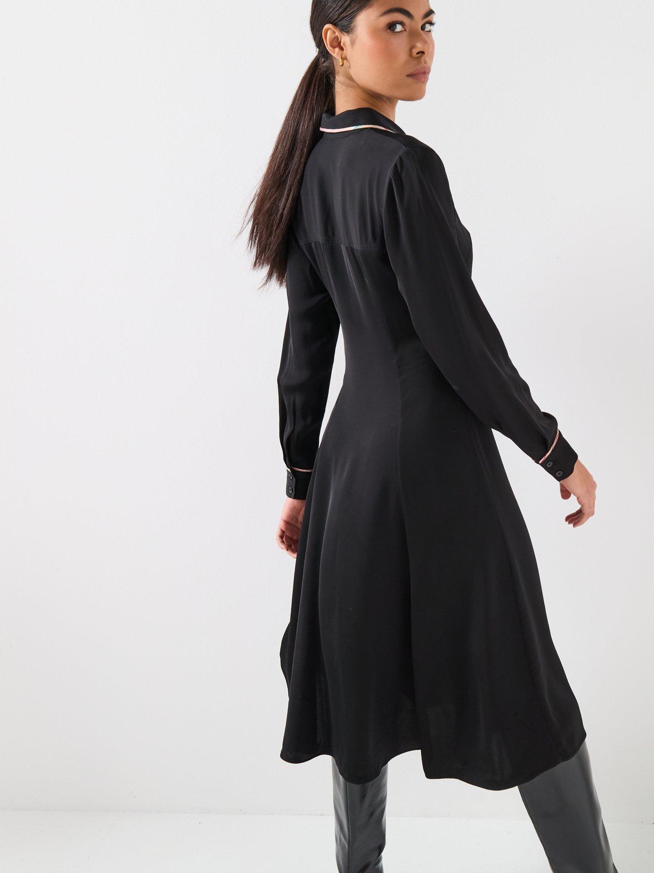 Image 5 of 6 of PS PAUL SMITH WOMENS SWIRL TRIM DRESS