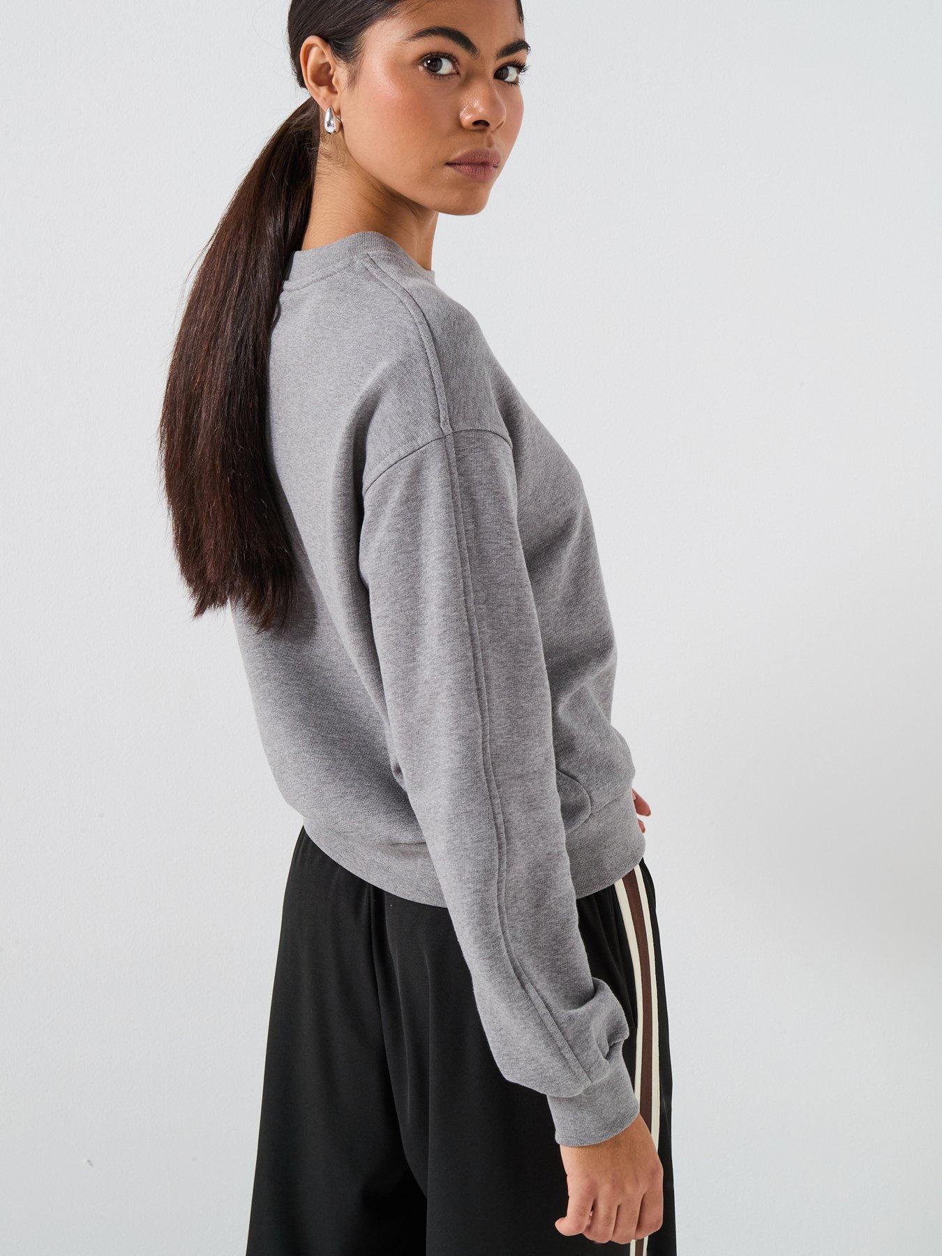 Image 6 of 6 of PS PAUL SMITH Womens Swirl Heart Embroidered Sweatshirt - Grey