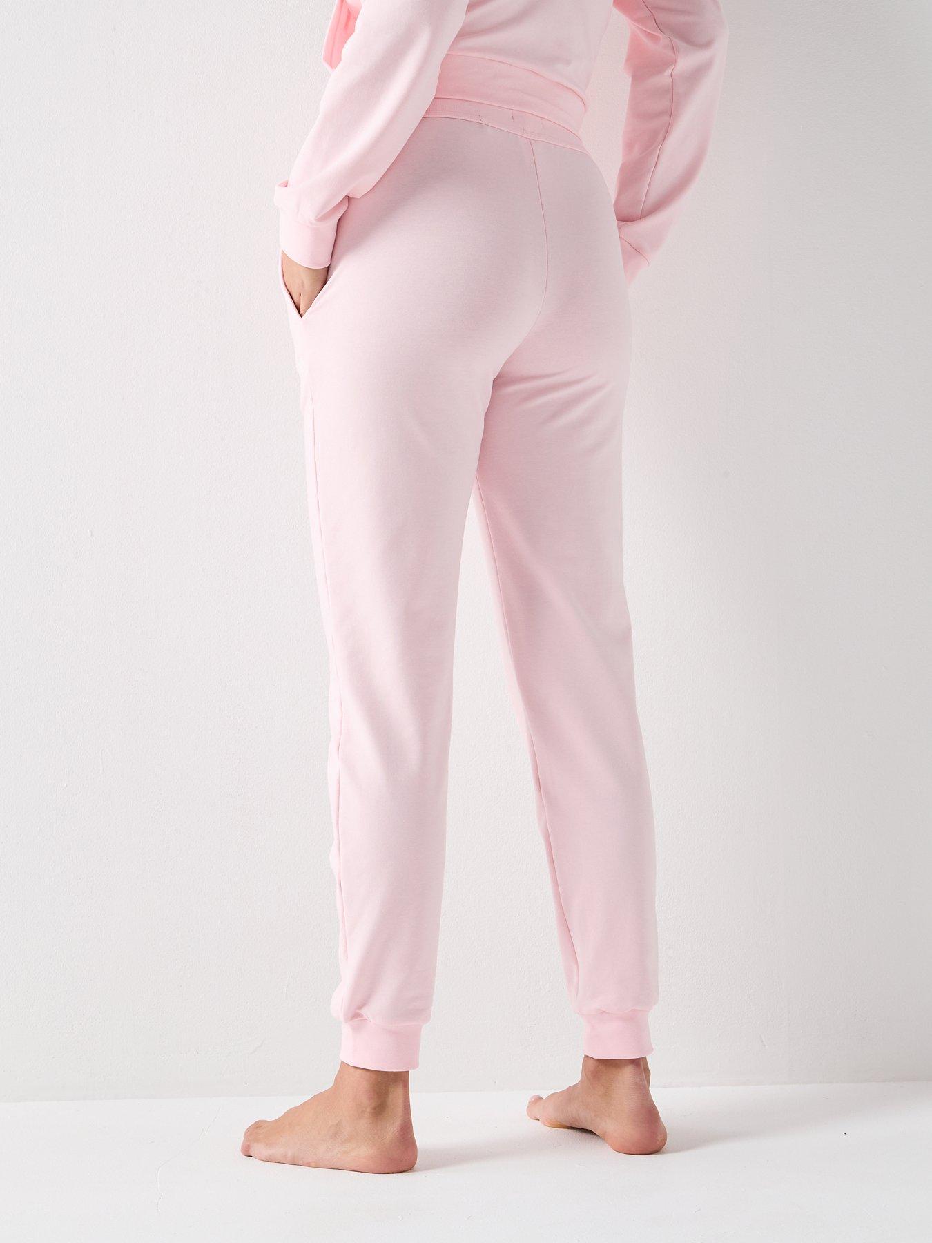 Image 2 of 4 of HUGO Cuffed Drawstring Joggers - Pink