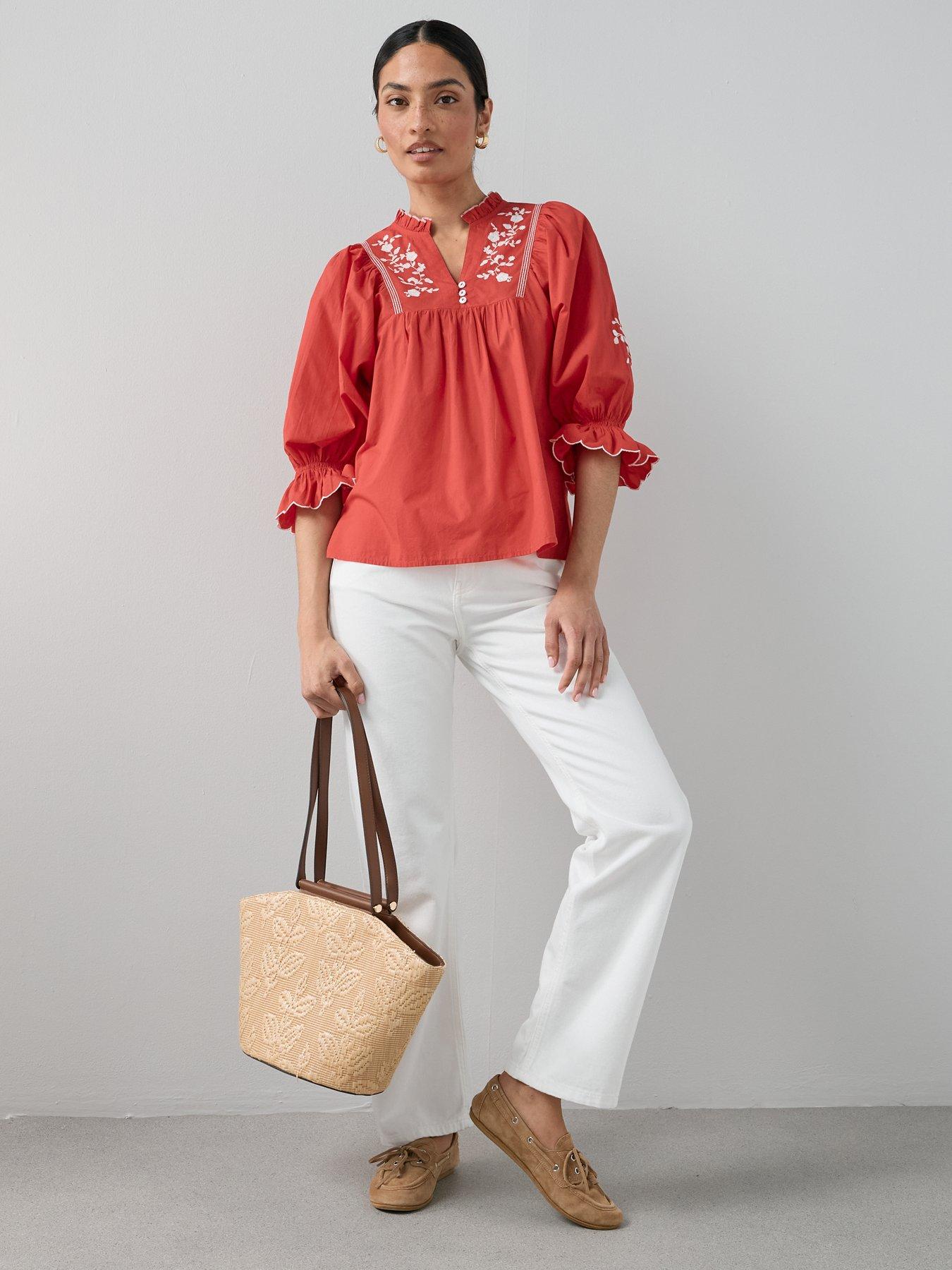 the-very-collection-cotton-poplin-embroidered-blouse-redback