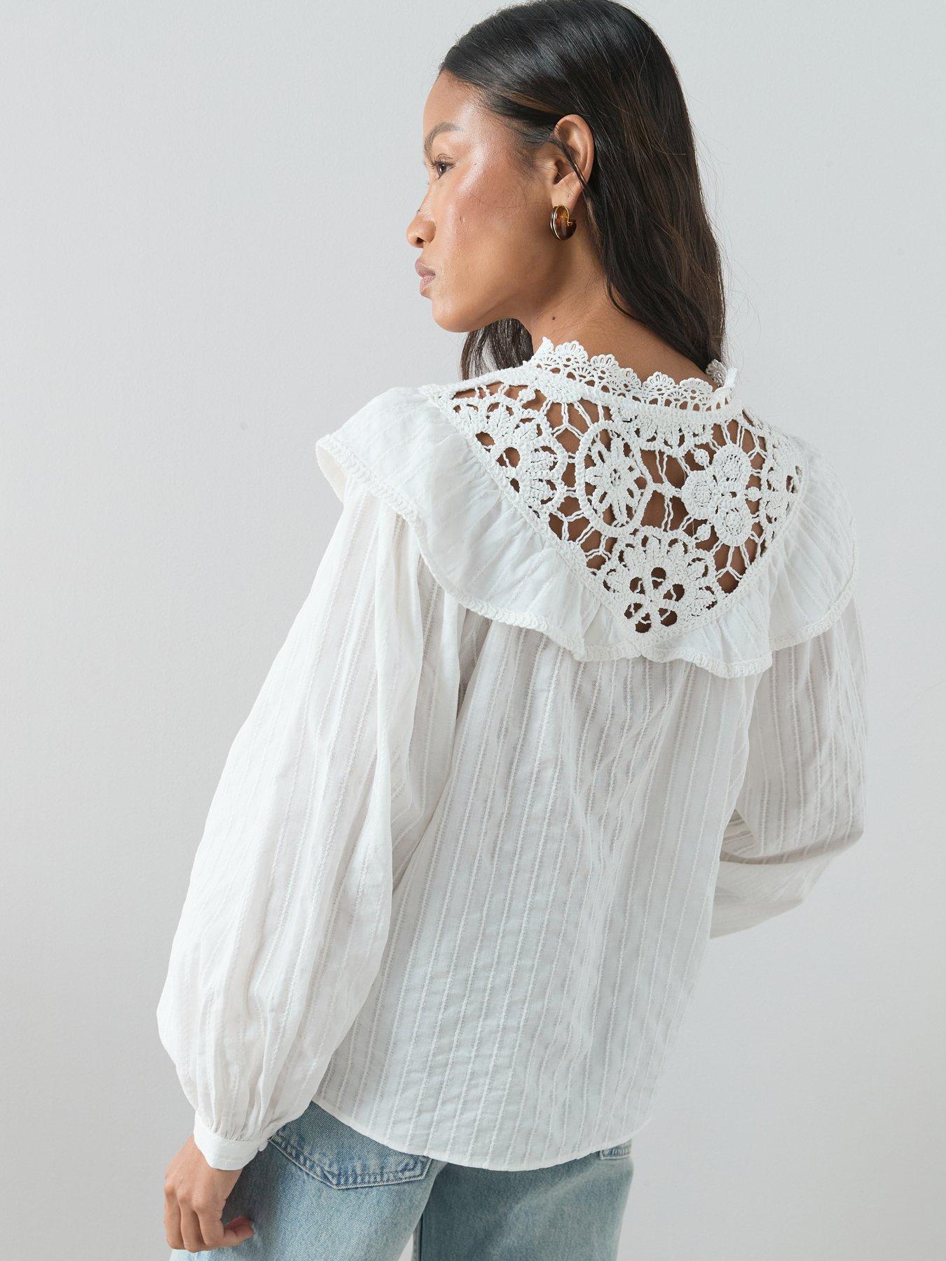 the-very-collection-lace-insert-frill-detail-blouse-whitestillFront